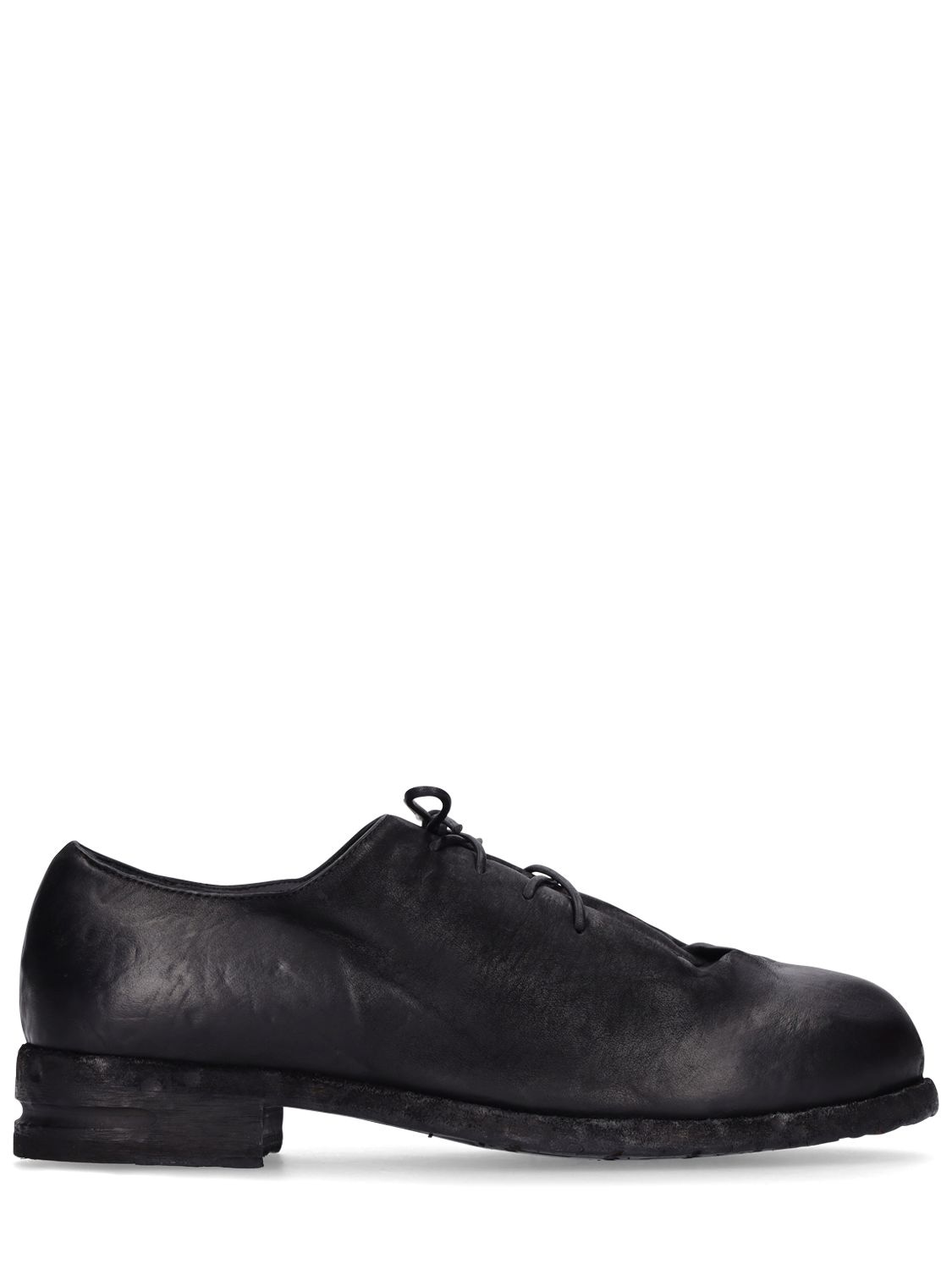 Mattia Capezzani Bandolero Leather Lace-up Derby Shoes In Black