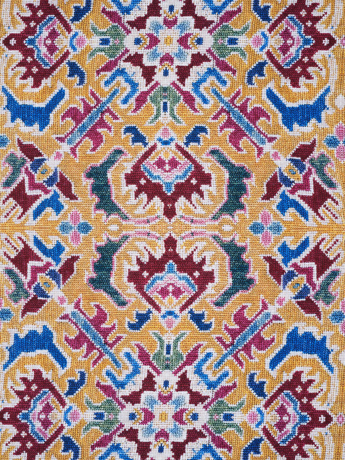 Cabana Fiamma Gialla Rectangular Tablecloth In Multicolor