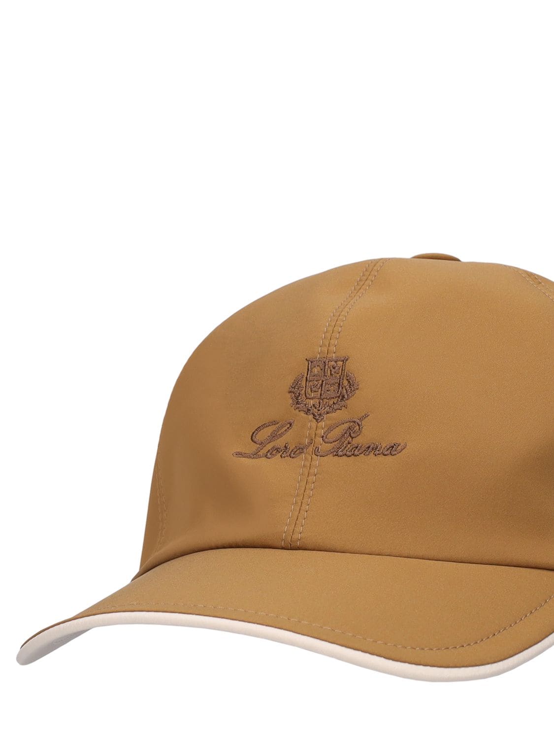 Baseball Cap in Technical Fabric - Storm System® Tea Leaf/ivory