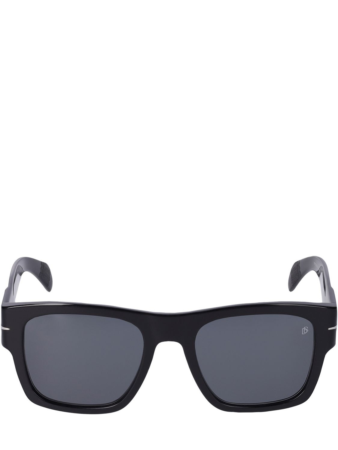 Db Eyewear By David Beckham Db Bold Squared Acetate Sunglasses In Black,blue