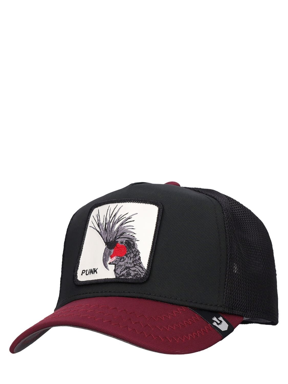 Shop Goorin Bros The Punk Trucker Hat W/patch In Black
