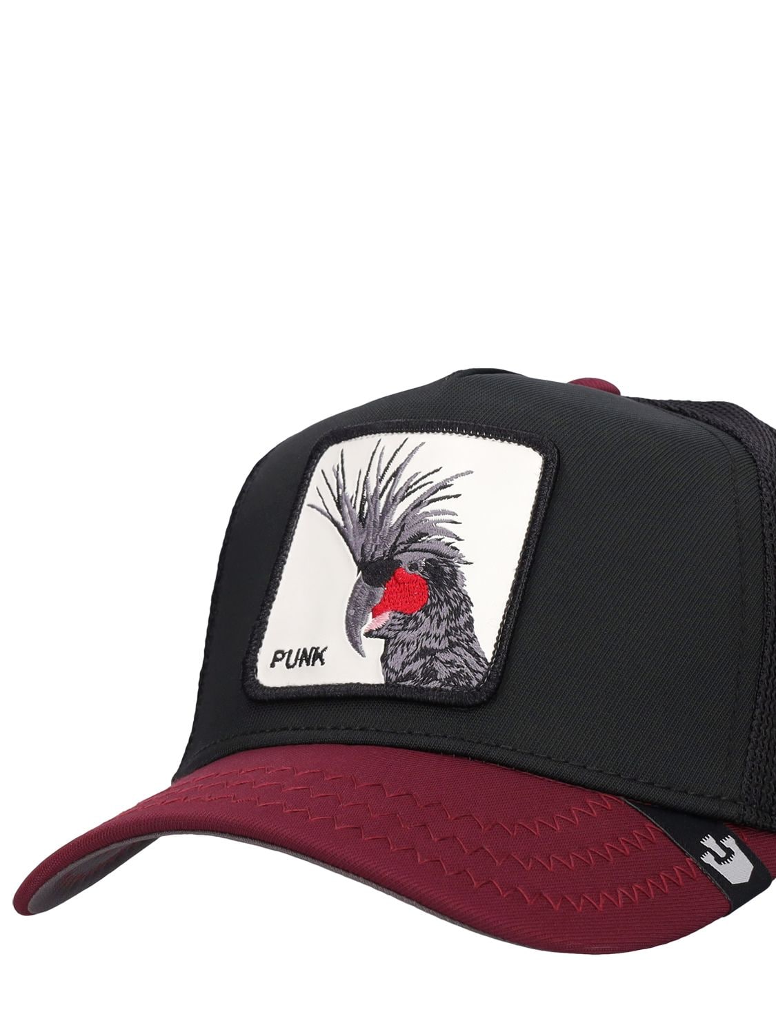 Shop Goorin Bros The Punk Trucker Hat W/patch In Black