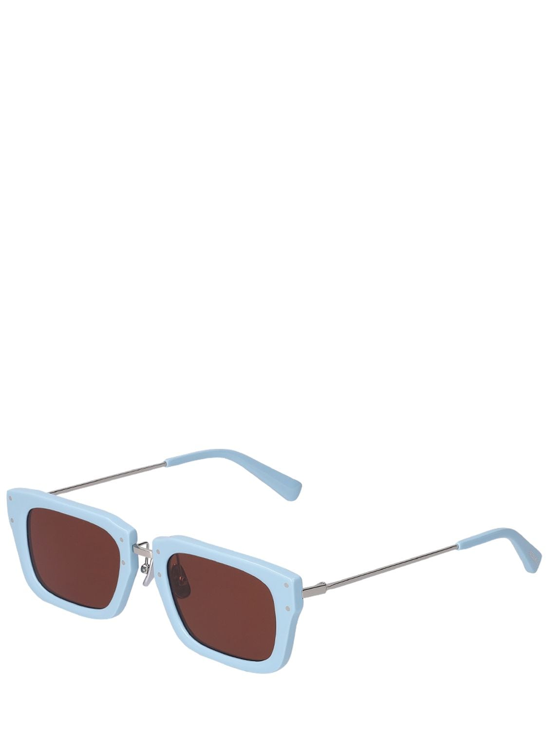Shop Jacquemus Les Lunettes Soli Sunglasses In Blue,brown
