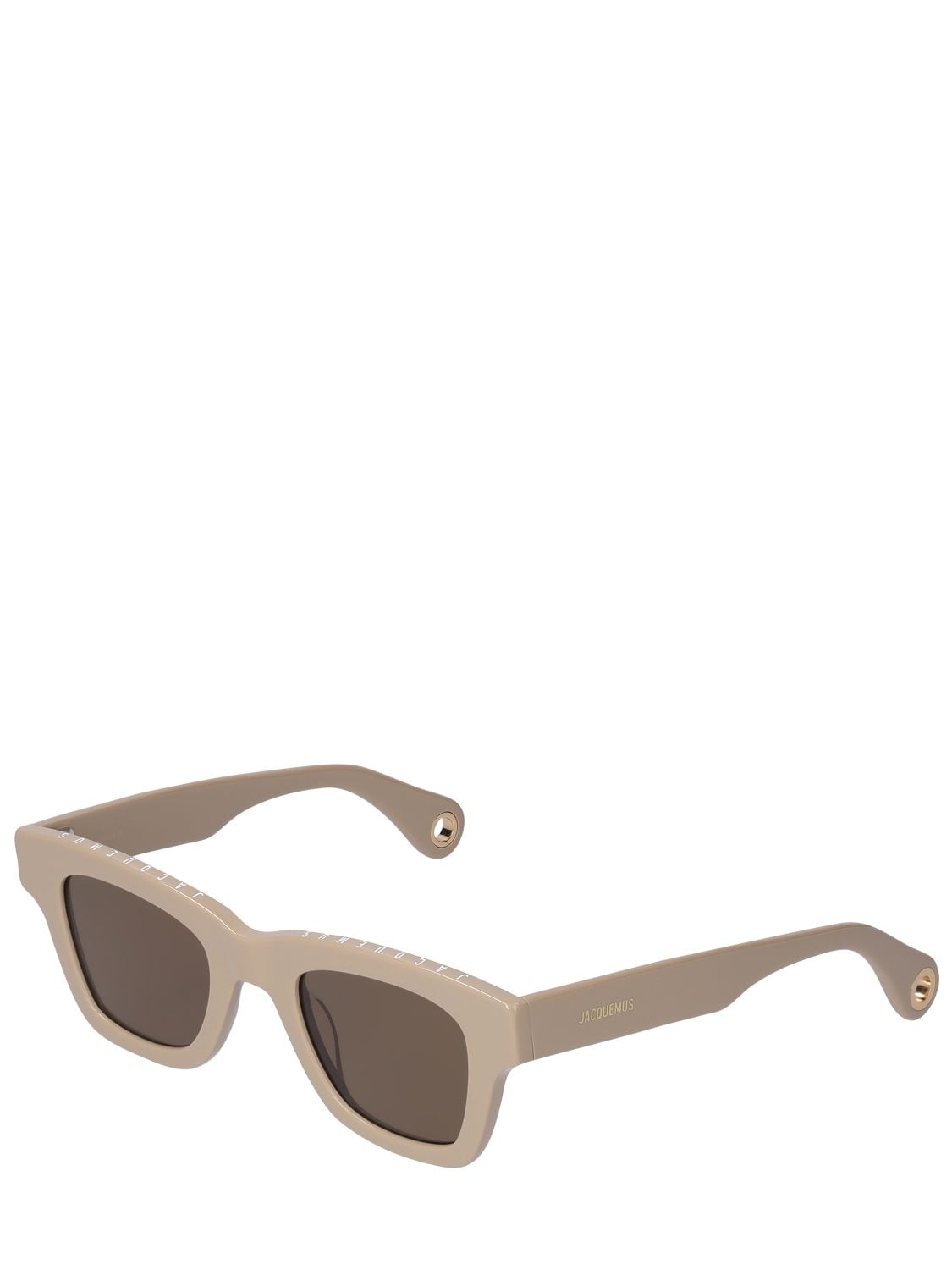Shop Jacquemus Les Lunettes Nocio Sunglasses In Beige