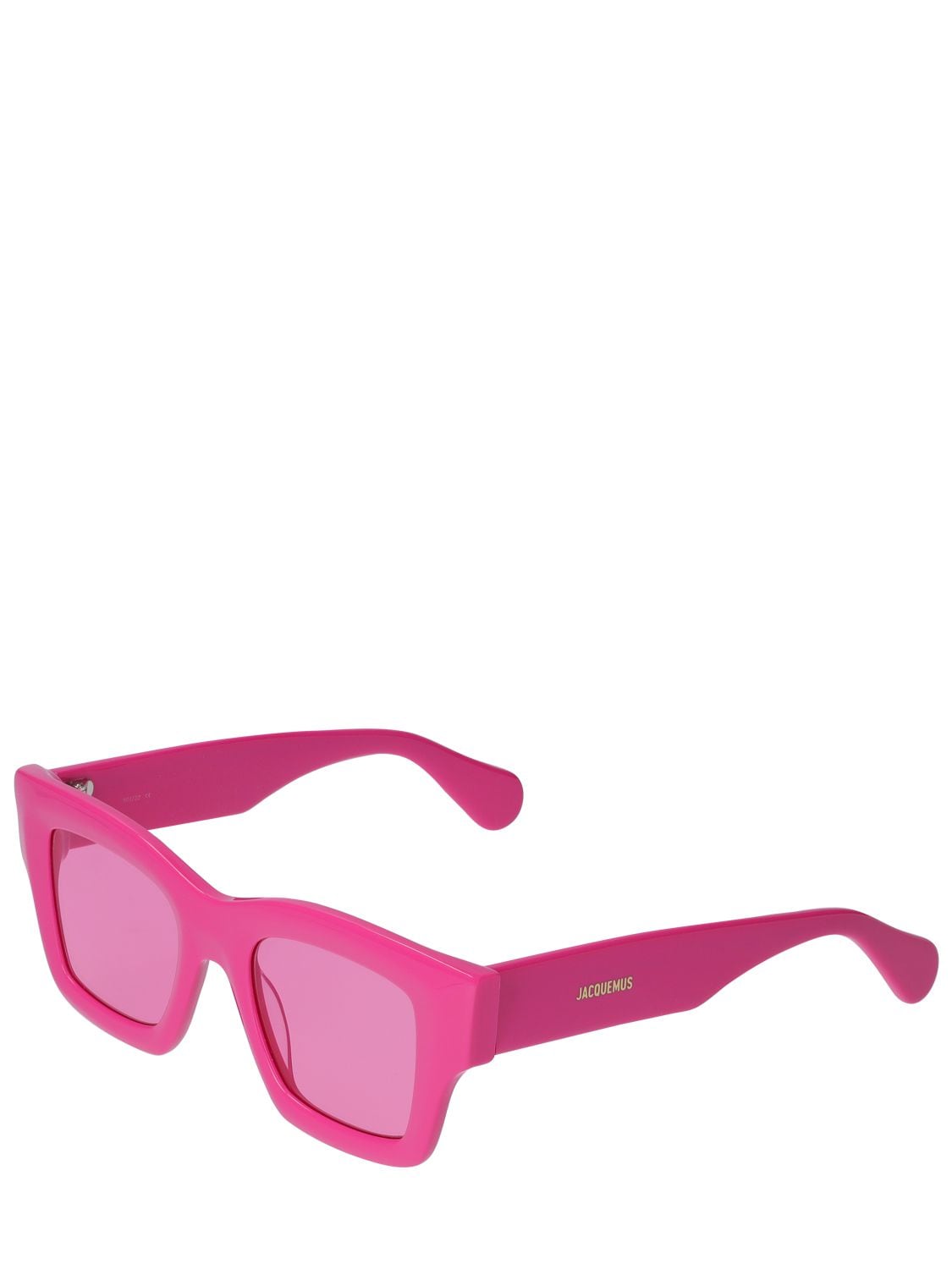 Shop Jacquemus Les Lunettes Nocio Sunglasses In Pink,grey