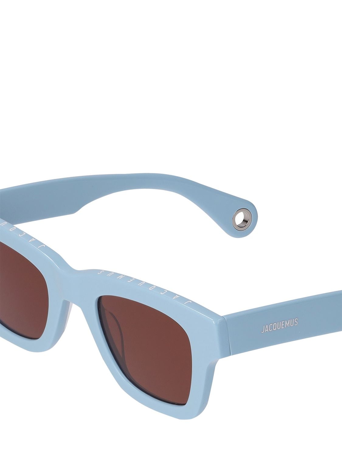 Shop Jacquemus Les Lunettes Nocio Sunglasses In Blue,brown