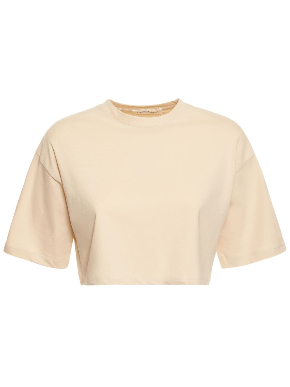 THE FRANKIE SHOP Karina Cropped Cotton Jersey T-shirt