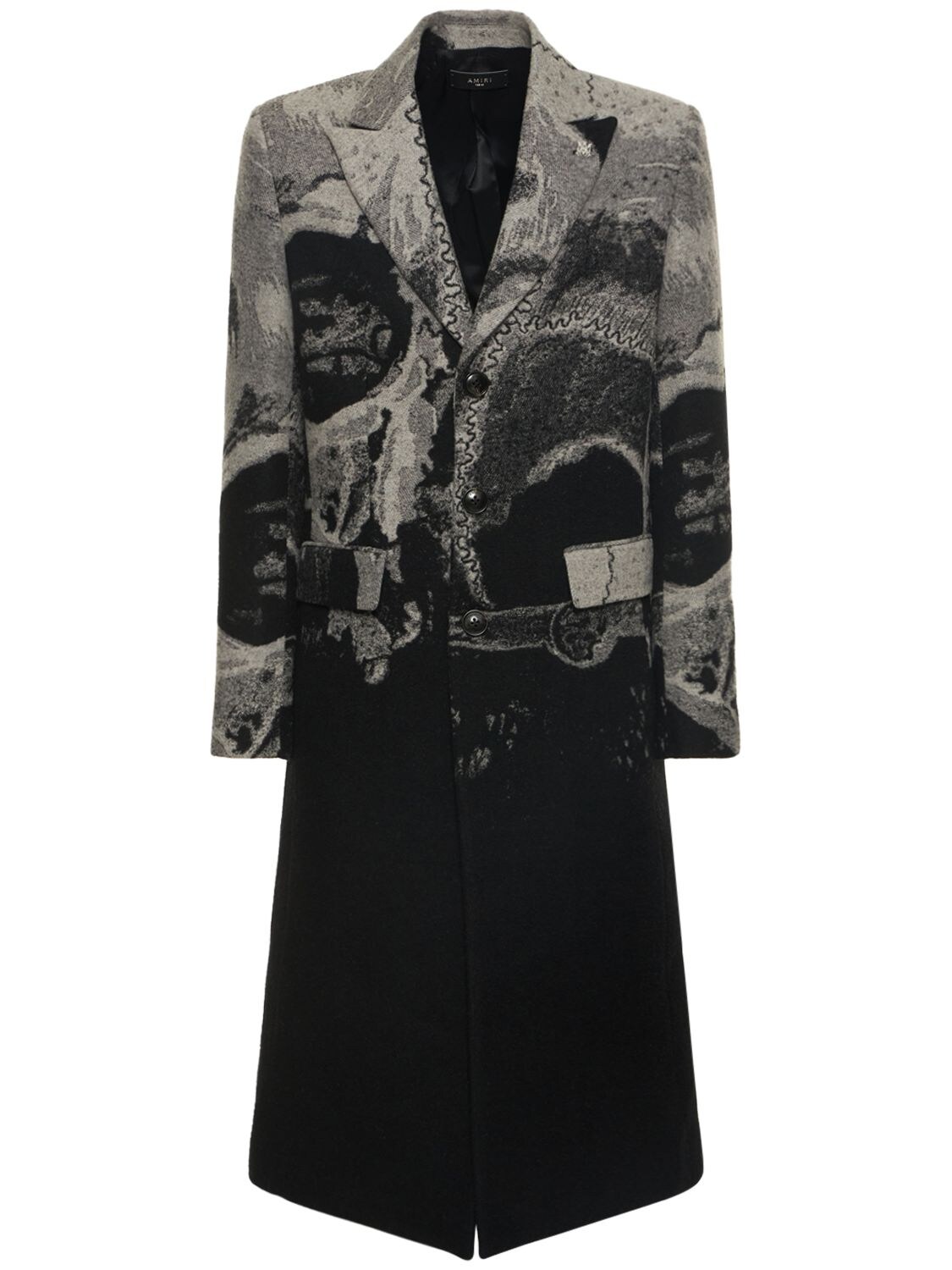 Wes Lang Big Skull Wool Blend Coat