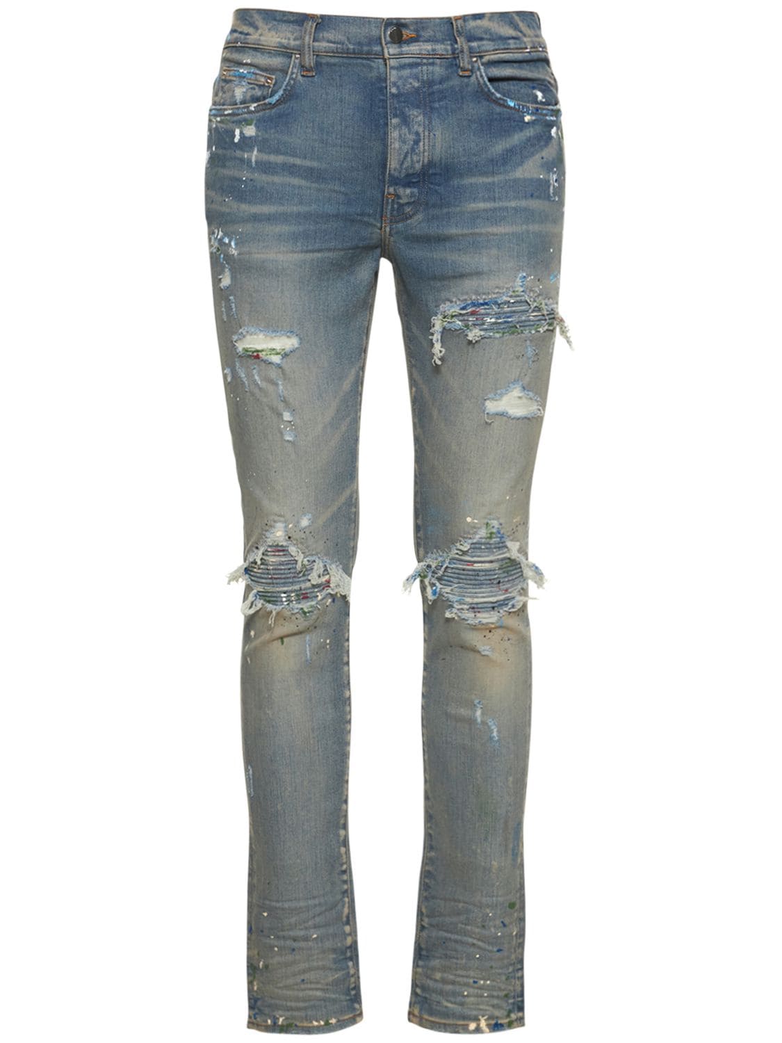 AMIRI Mx1 Paint Splatter Denim Cotton Jeans