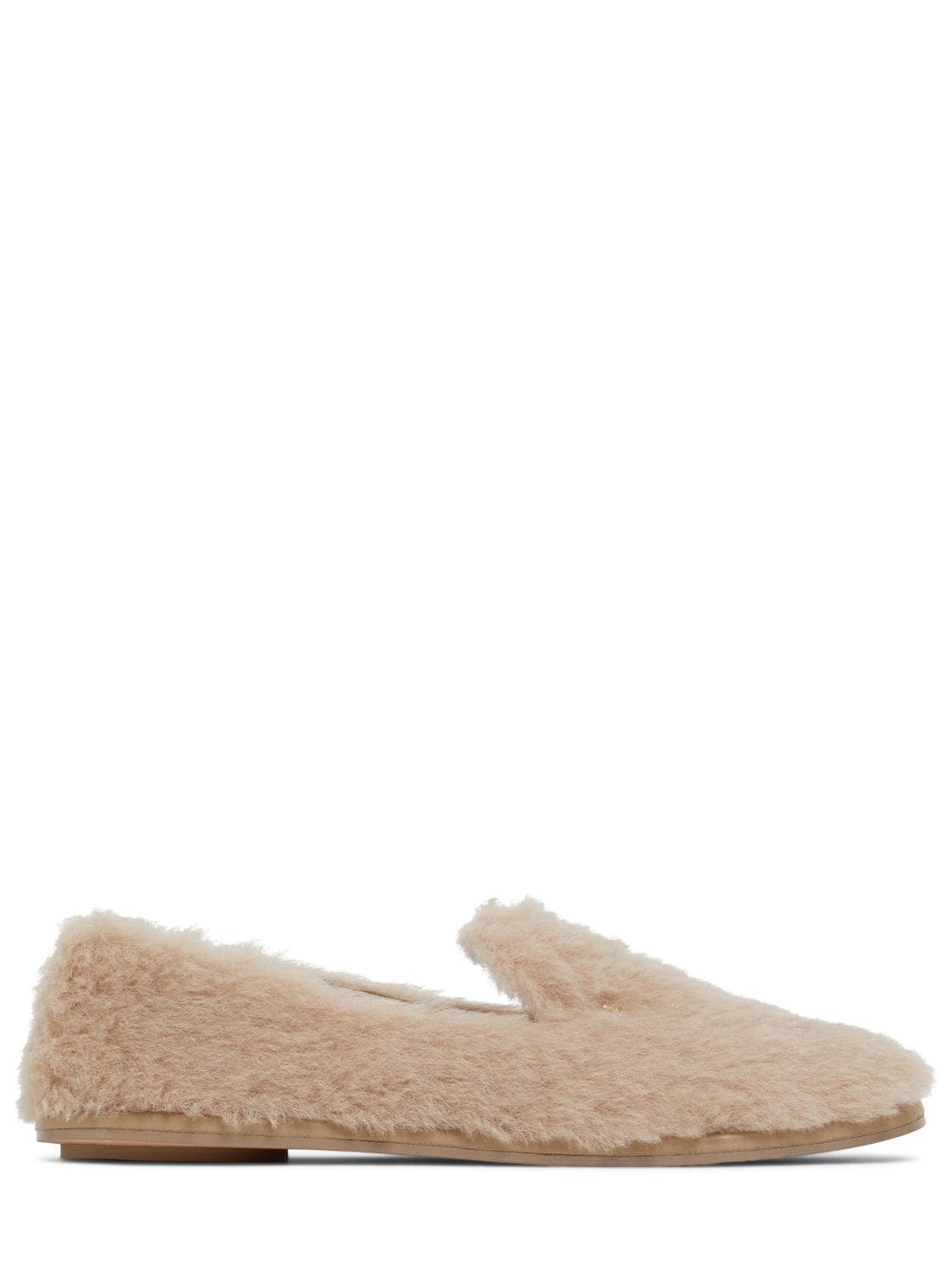 Max Mara 10mm Felian Wool & Silk Loafers In Cacha