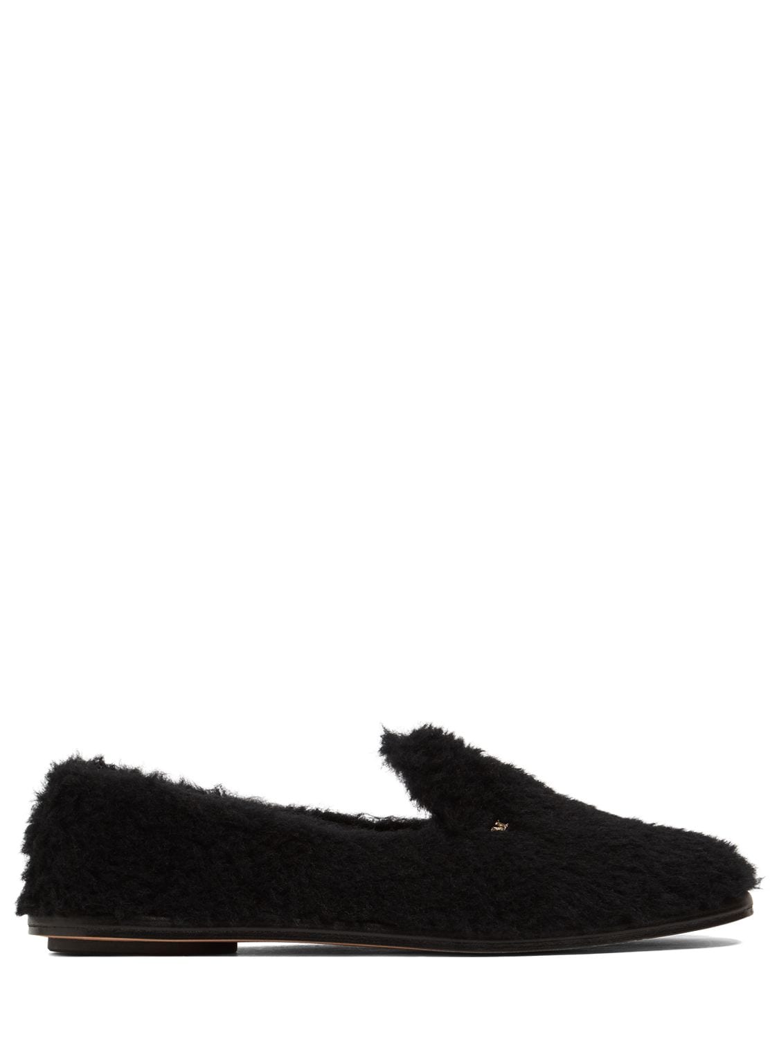 Max Mara 10mm Felia Wool & Silk Loafers In Schwarz