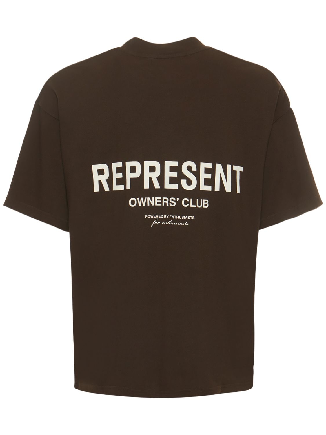 Represent - Owners club logo cotton t-shirt - Vintage Brown | Luisaviaroma
