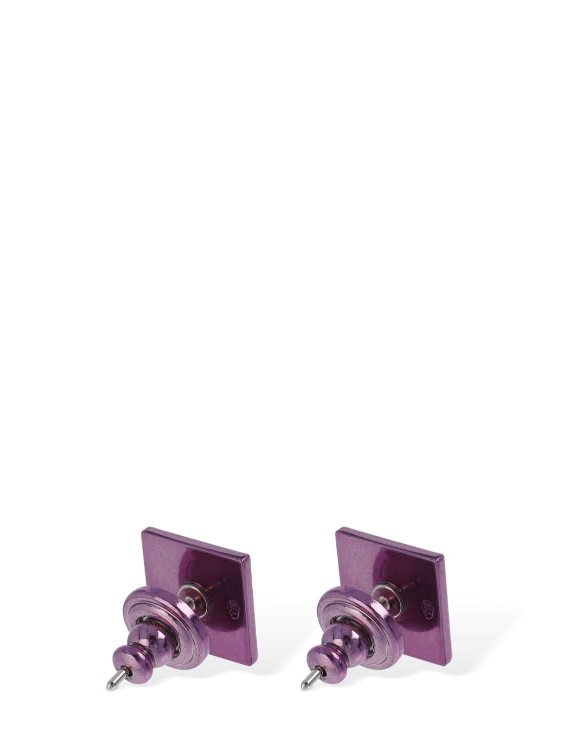 Shop Valentino 1cm Rockstud Earrings In Pink