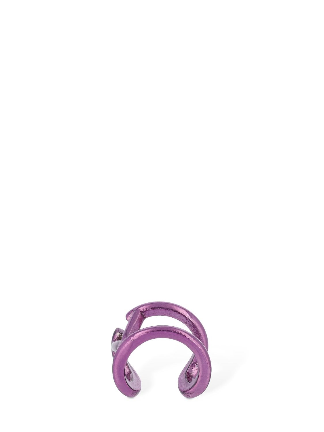 Shop Valentino V Logo Signature Ear Cuff In Pink