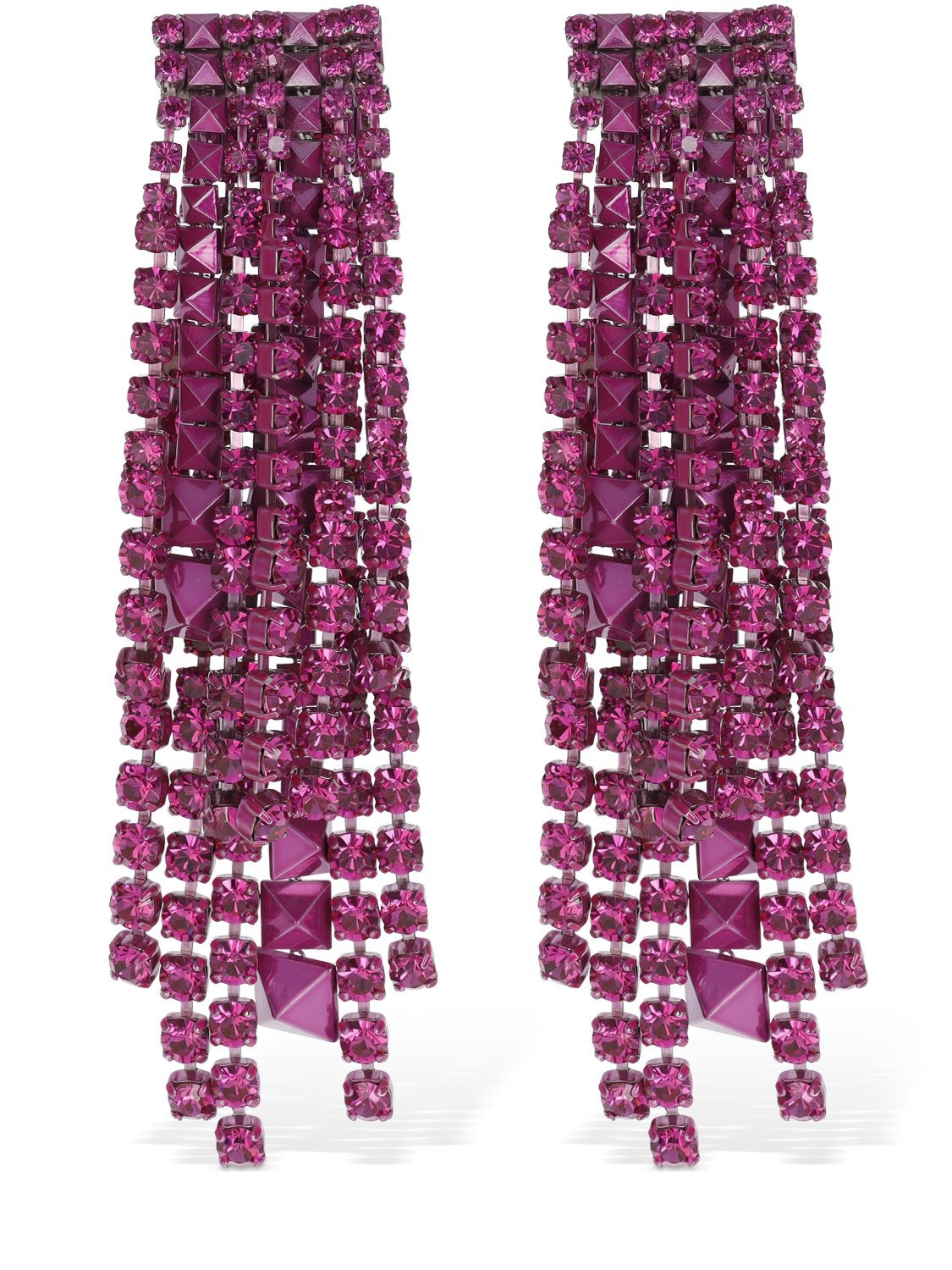 Valentino Garavani Brightrain Crystal Pendant Earrings In Pink,crystal