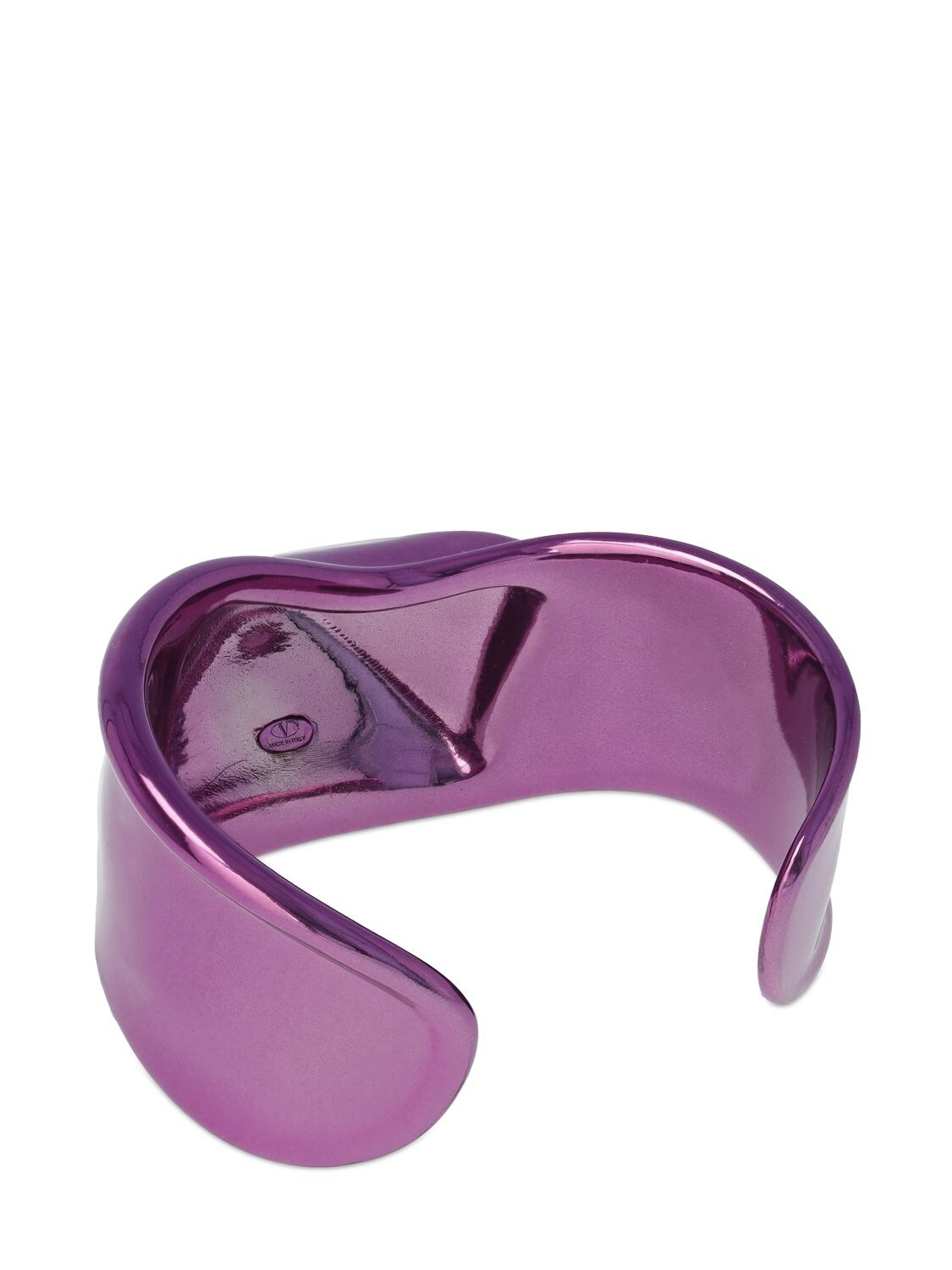 Shop Valentino Liquid Stud Cuff Bracelet In Pink