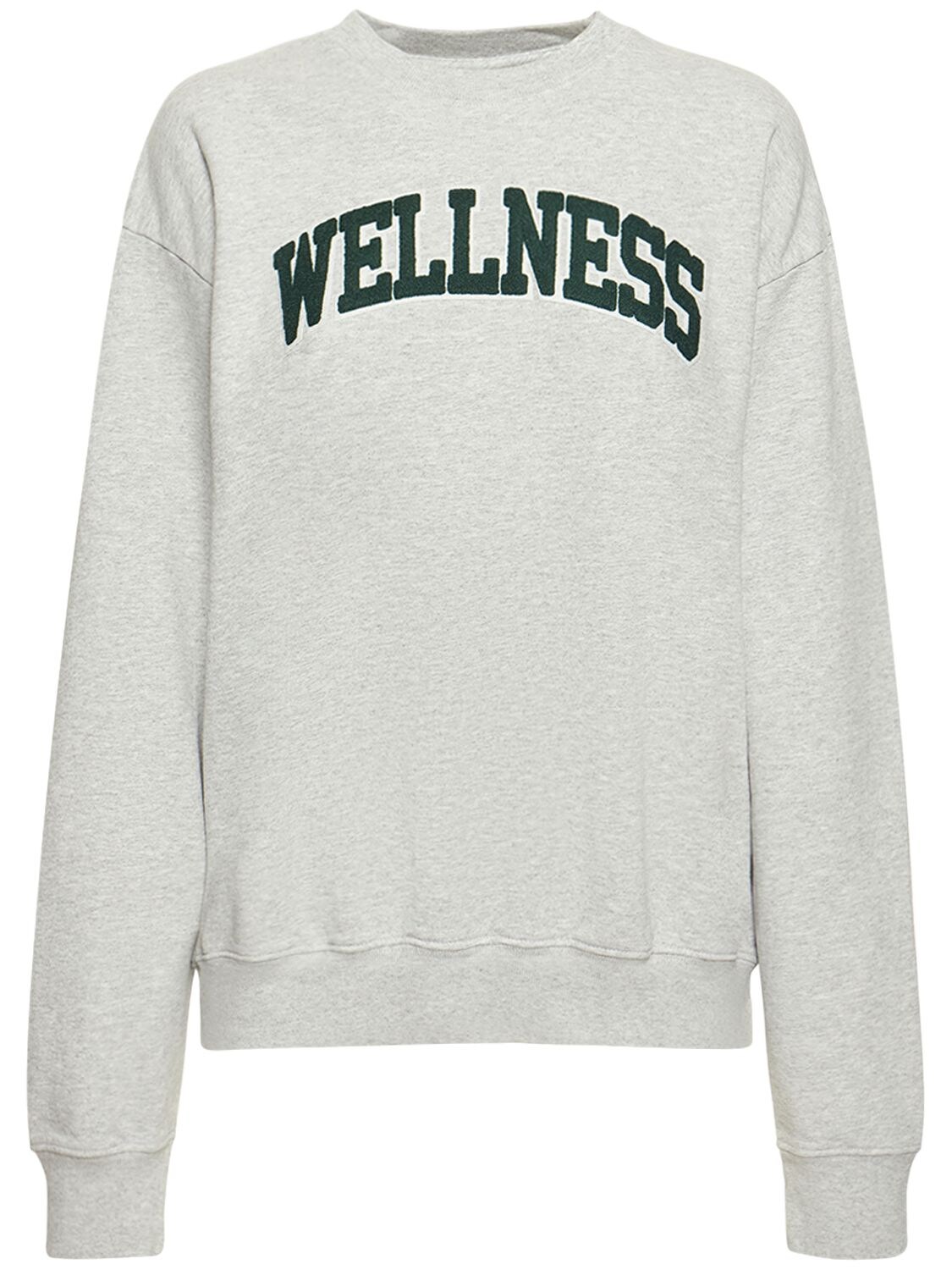 SPORTY AND RICH WELLNESS BOUCLÉ COTTON SWEATSHIRT