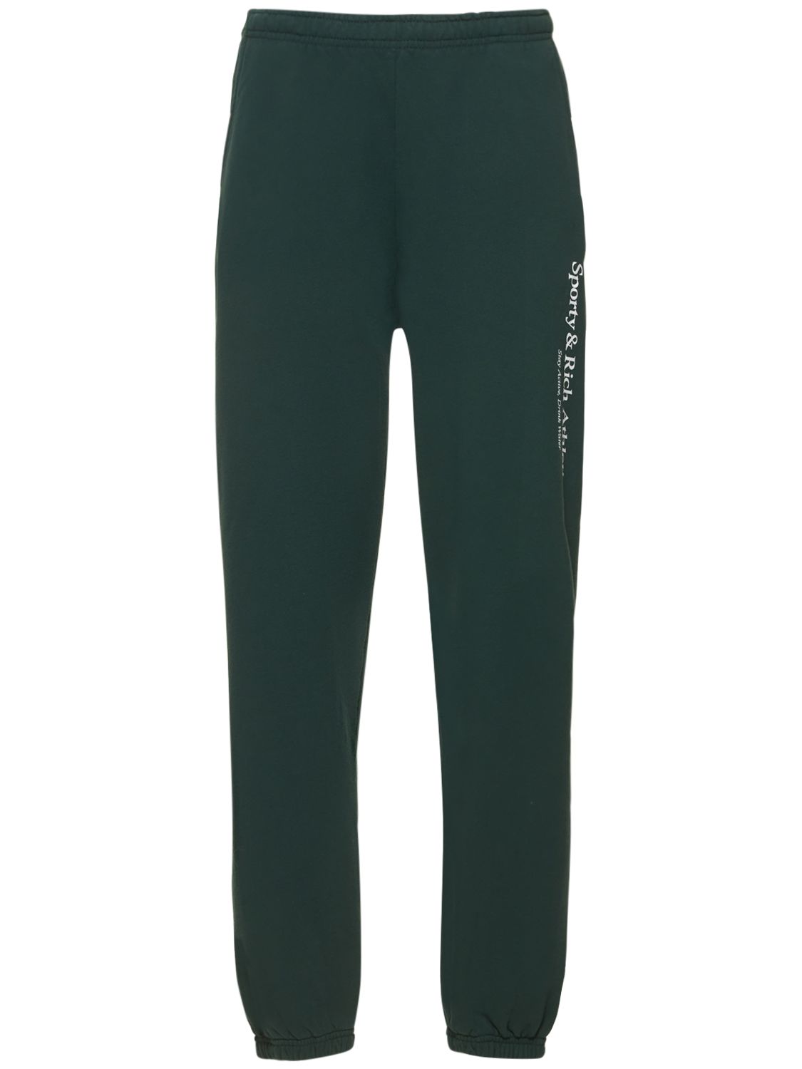 Sporty And Rich Athletic Club Cotton Sweatpants In Green