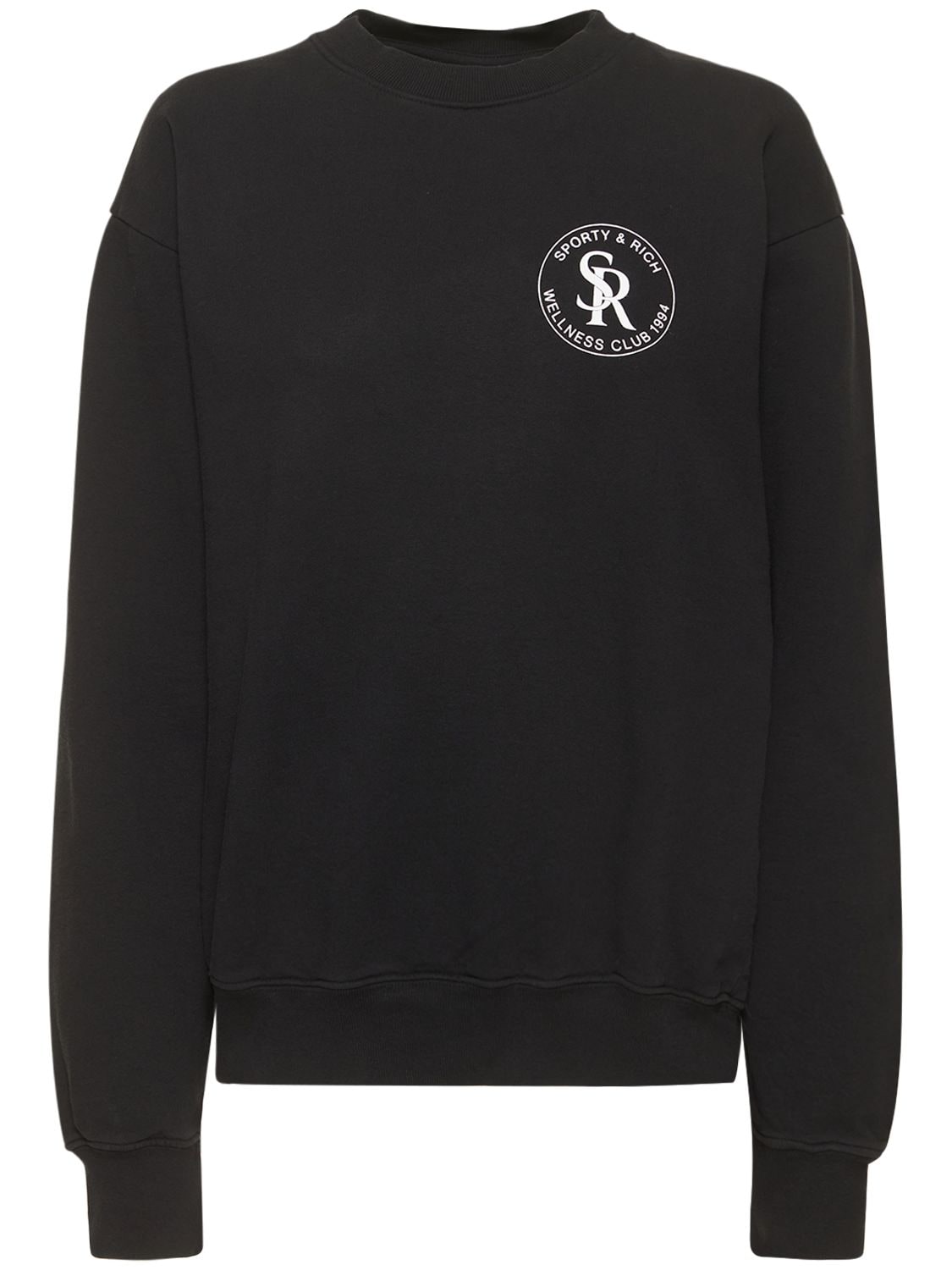 SPORTY AND RICH S&R COTTON SWEATSHIRT