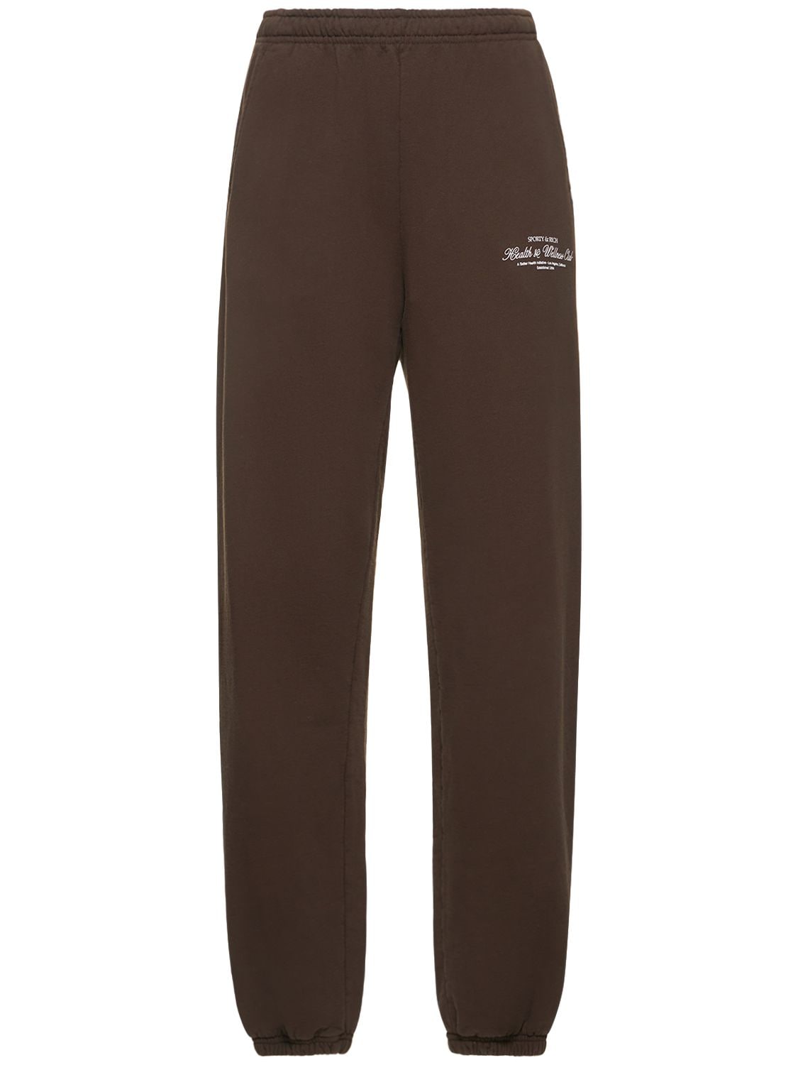 SPORTY AND RICH H&W CLUB COTTON SWEATPANTS