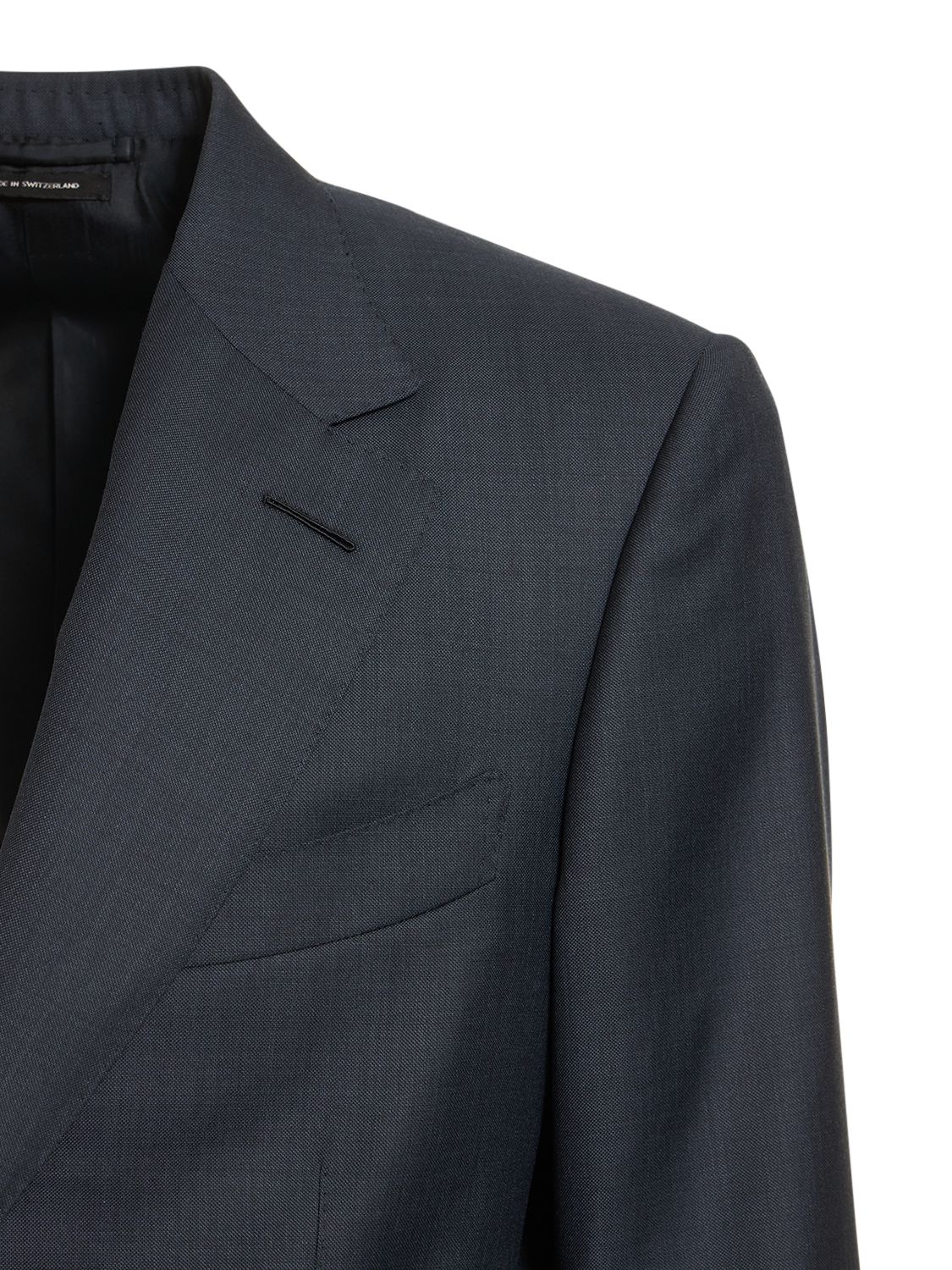 Tom Ford Sharkskin Wool Day Suit In Navy | ModeSens