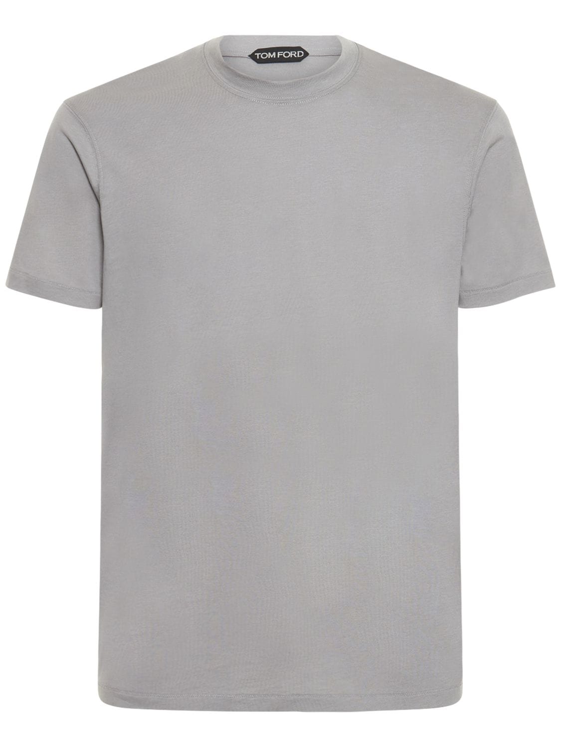 Tom Ford Lyocell & Cotton Jersey T-shirt In Grey