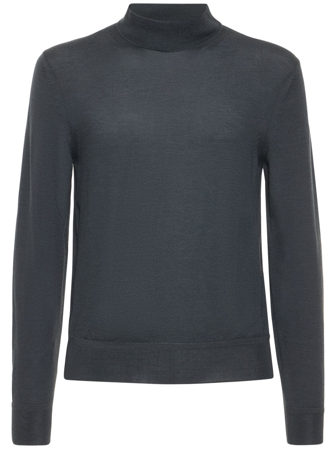 Tom Ford Cashmere & Silk Turtleneck Sweater In Dark Grey | ModeSens