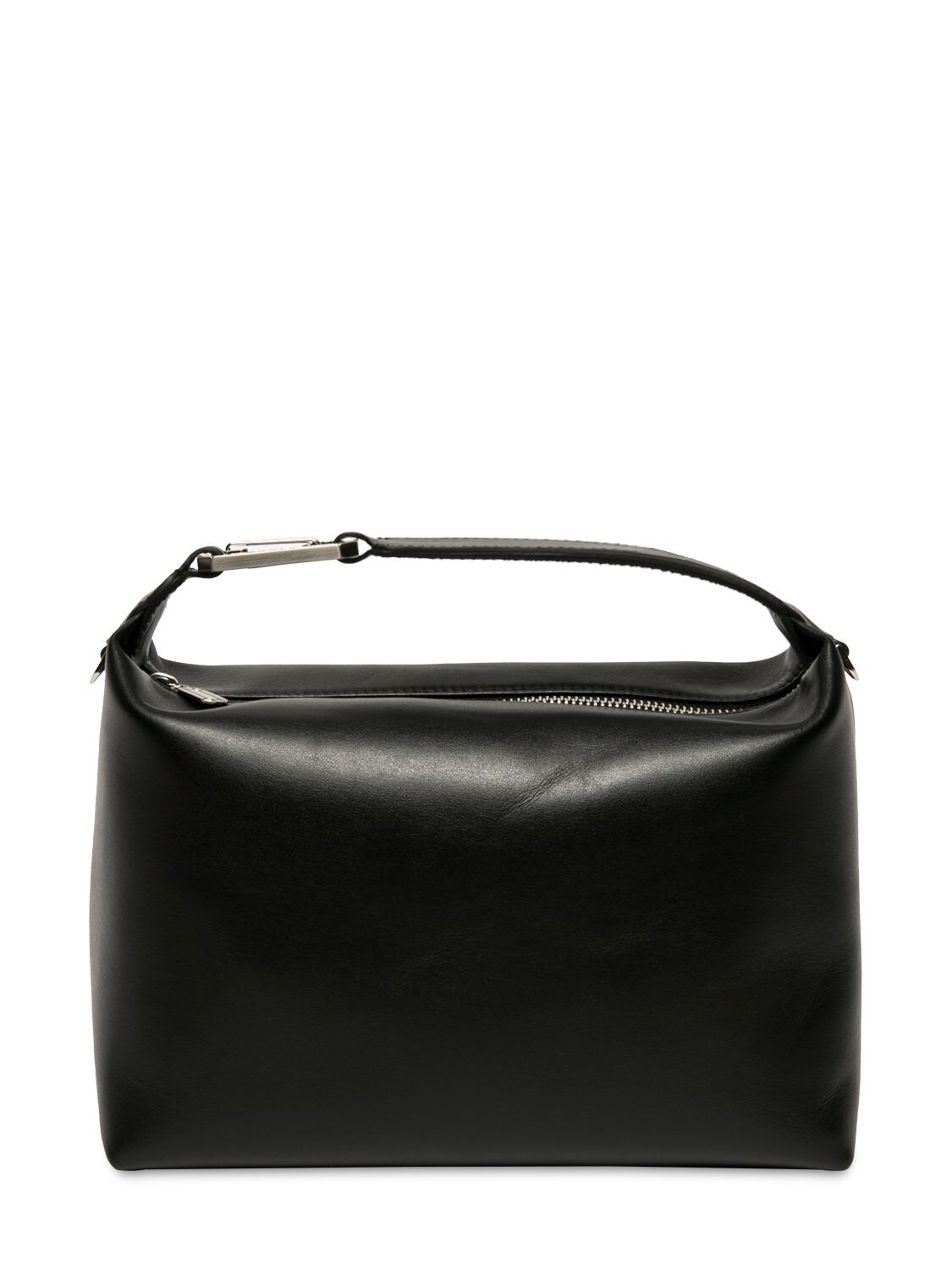 Eéra Full Moonbag Leather Top Handle Bag In Black