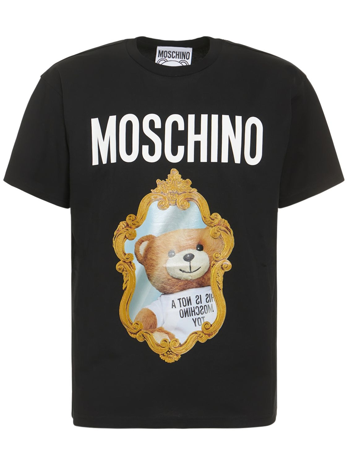 MOSCHINO Teddy Print Cotton Jersey T-shirt