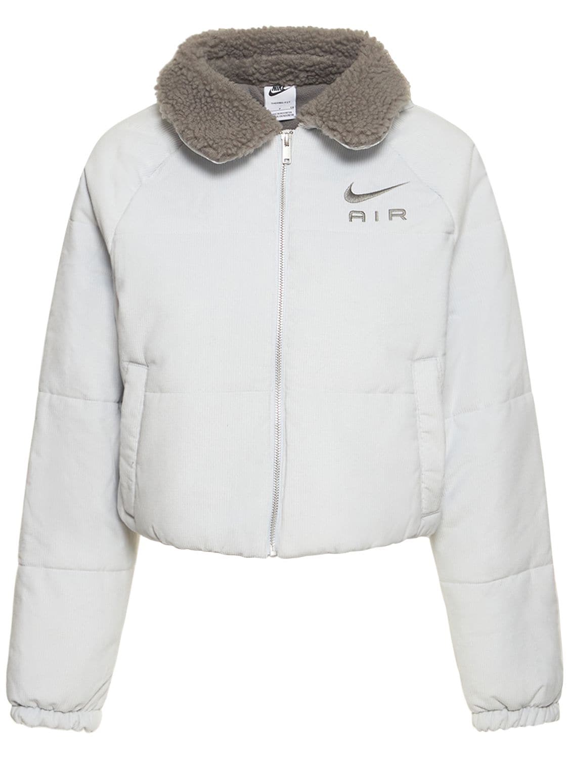 NIKE CORDUROY CROPPED WINTER PUFFER JACKET 