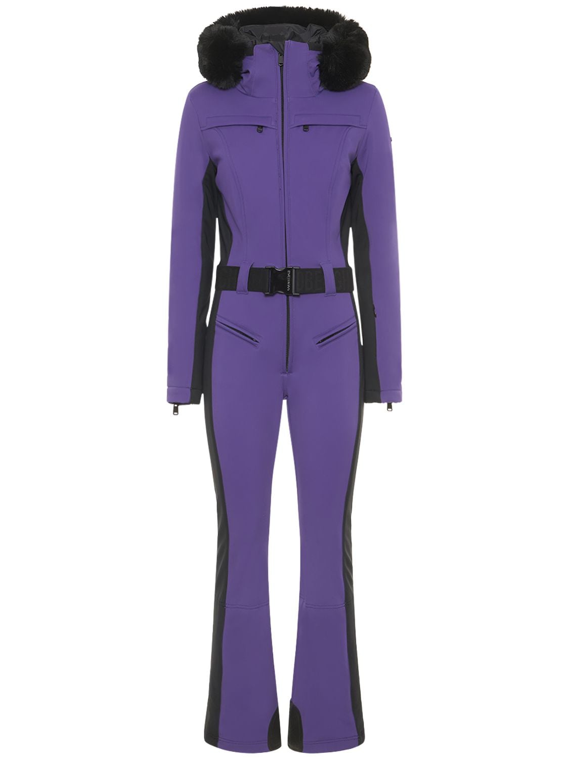 Goldbergh Parry Faux Fur Ski Suit In Purple
