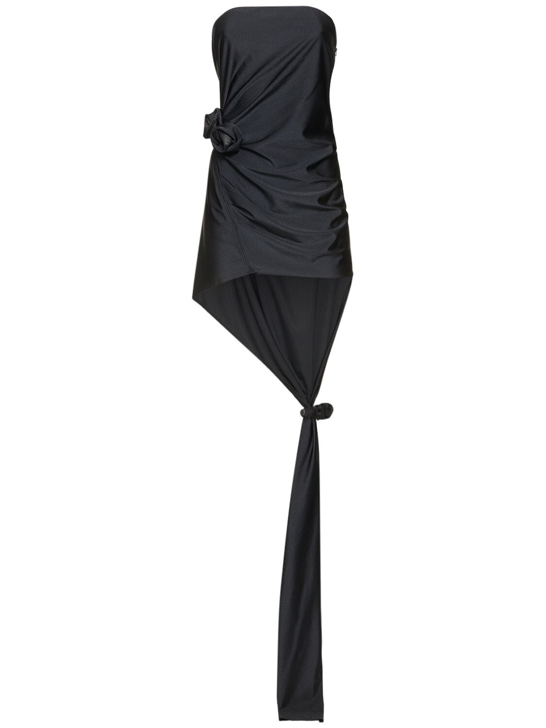 COPERNI Rose Detail Stretch Jersey Mini Dress