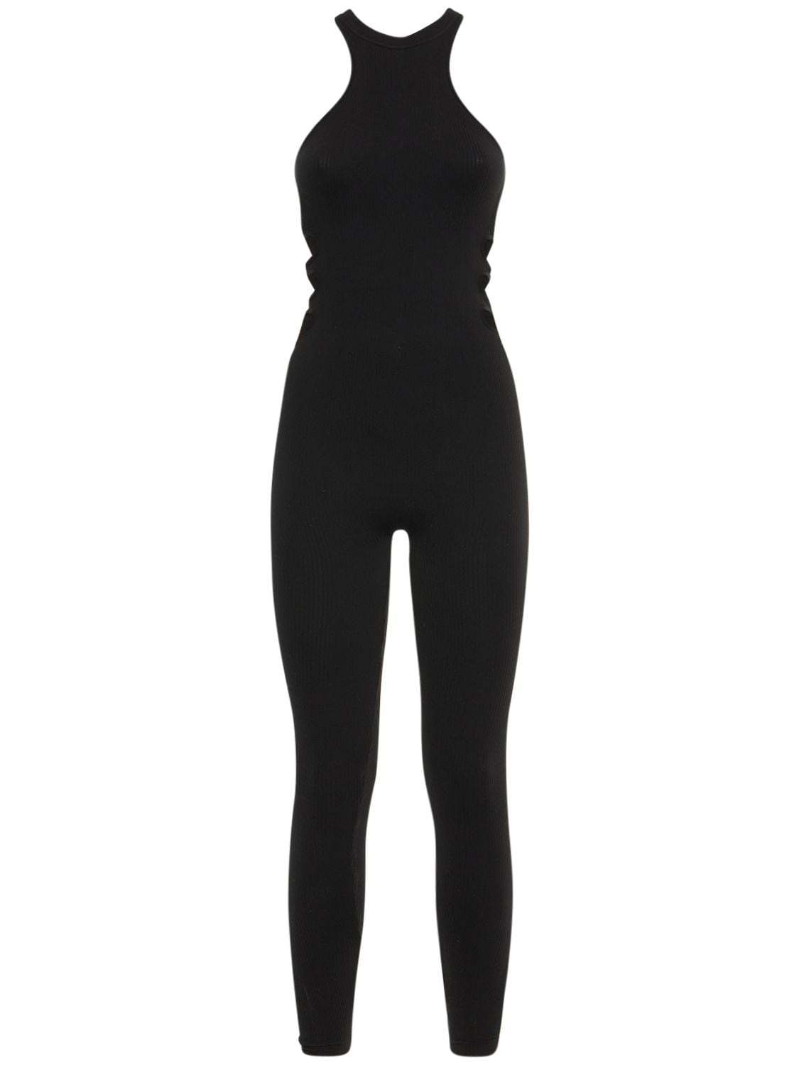 ANDREADAMO Ribbed Jersey Jumpsuit W/cut Out
