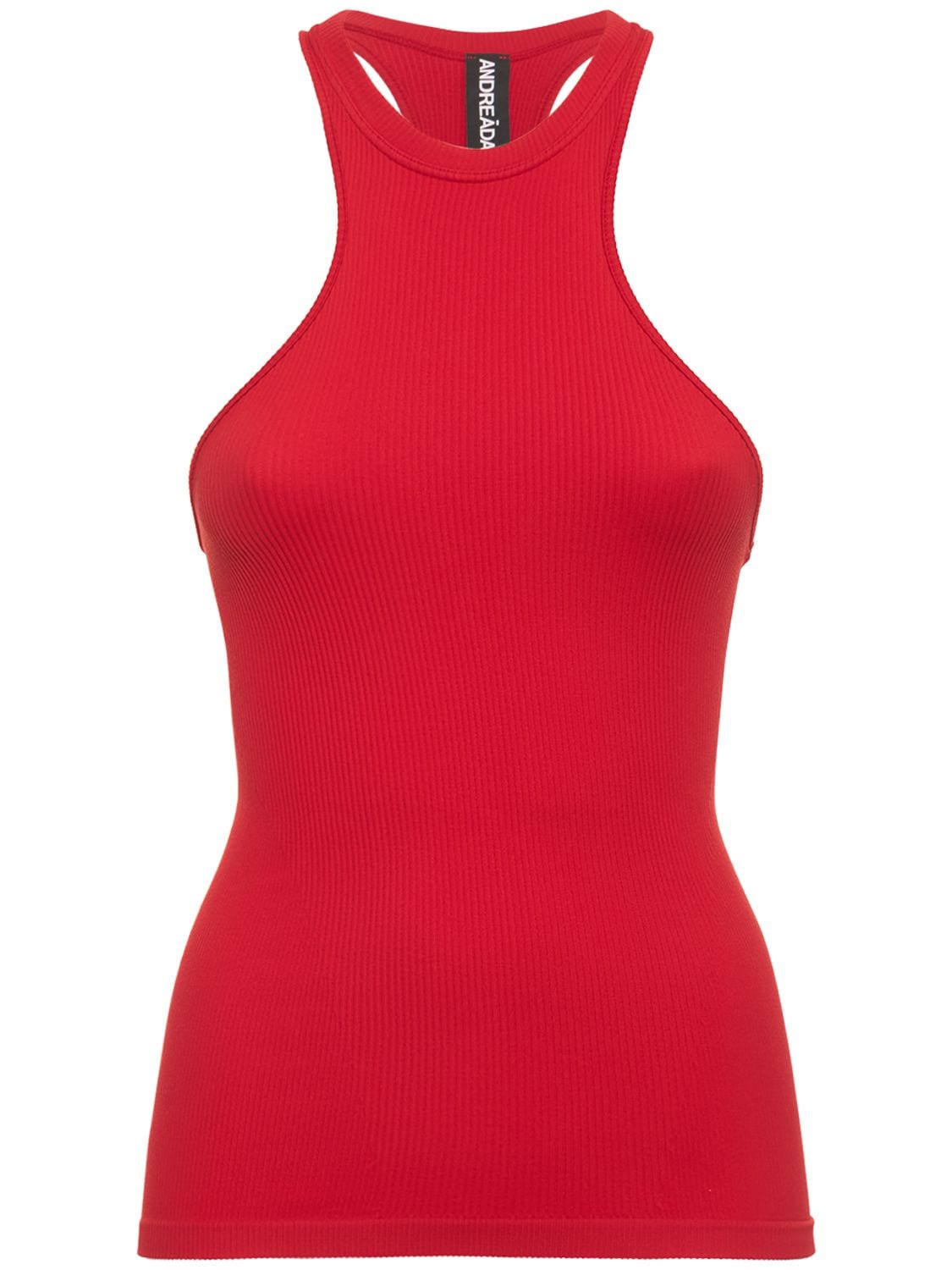 ANDREADAMO Ribbed Knit Stretch Jersey Top