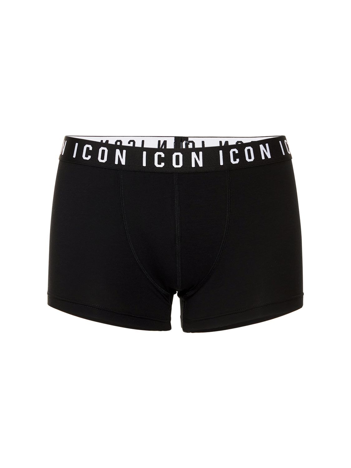 DSquared² Cotton White Be Icon Boxers in Black for Men Mens Underwear DSquared² Underwear 