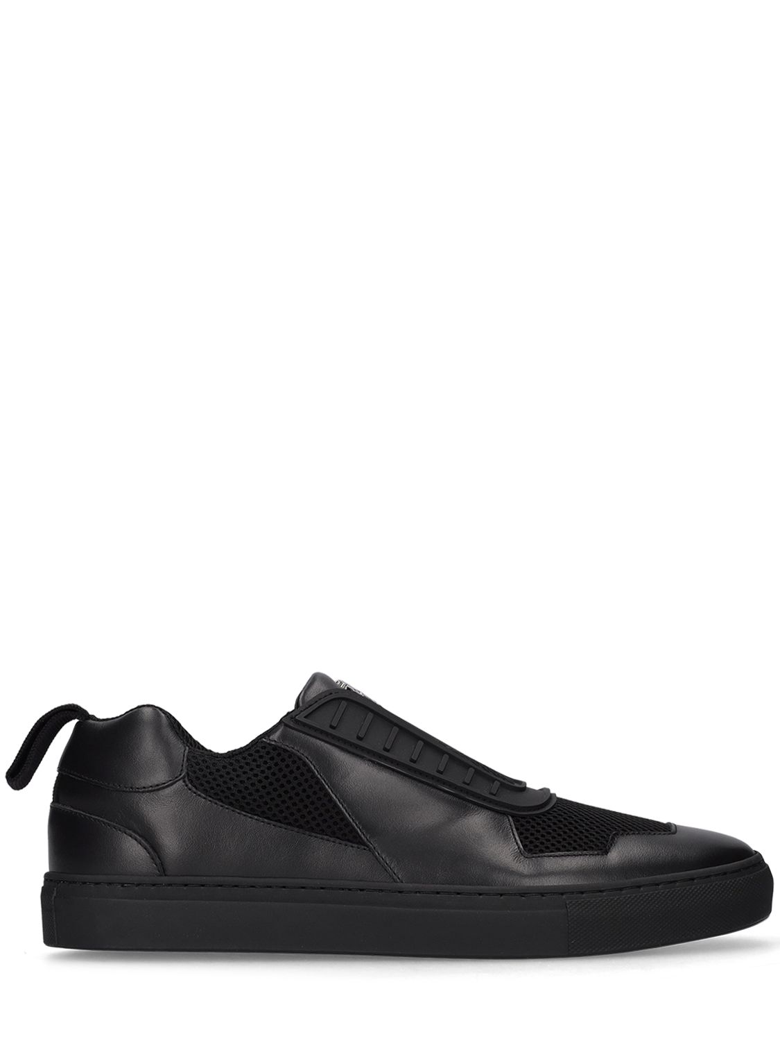 Ferrari Leather Low Top Sneakers In Black