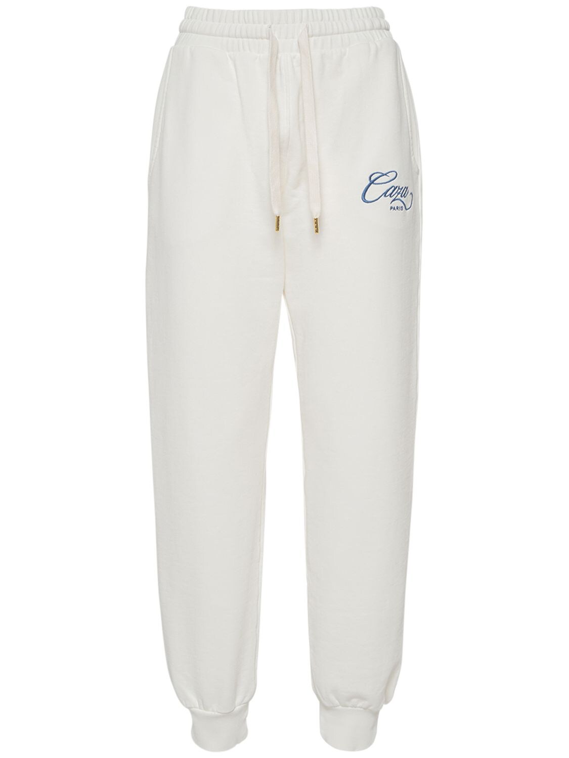 CASABLANCA CAZA EMBROIDERED COTTON SWEATtrousers