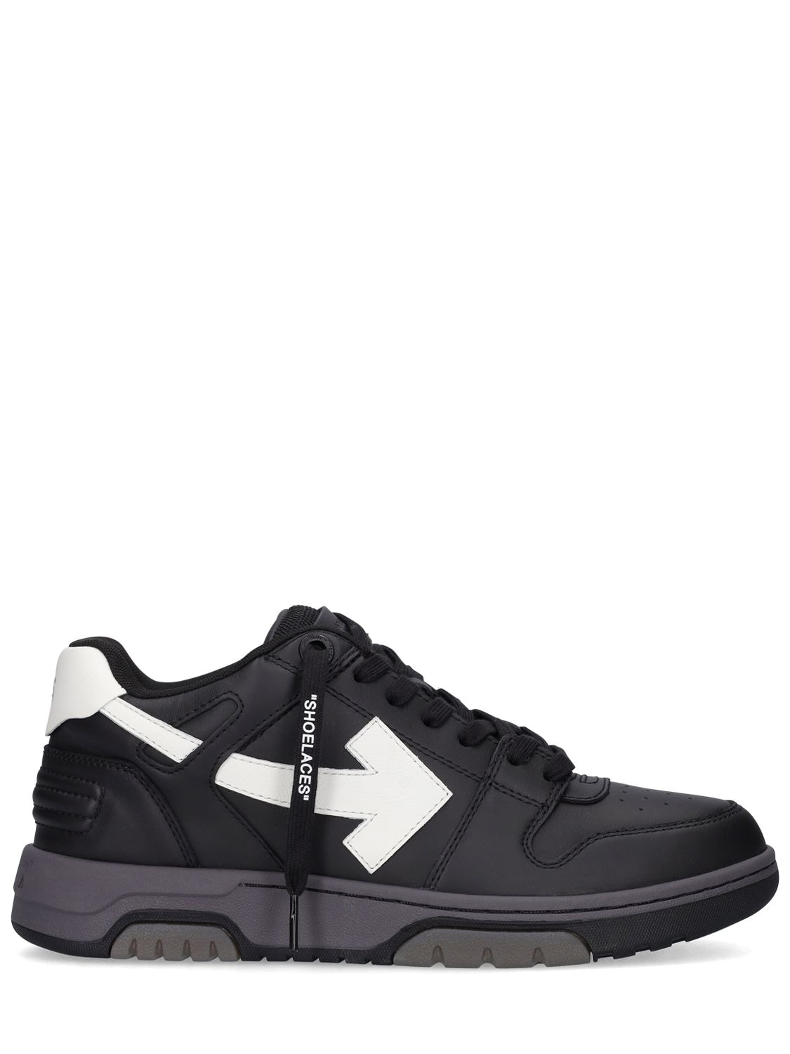 Off-white 30mm Out Of Office Leather Sneakers In Black,white