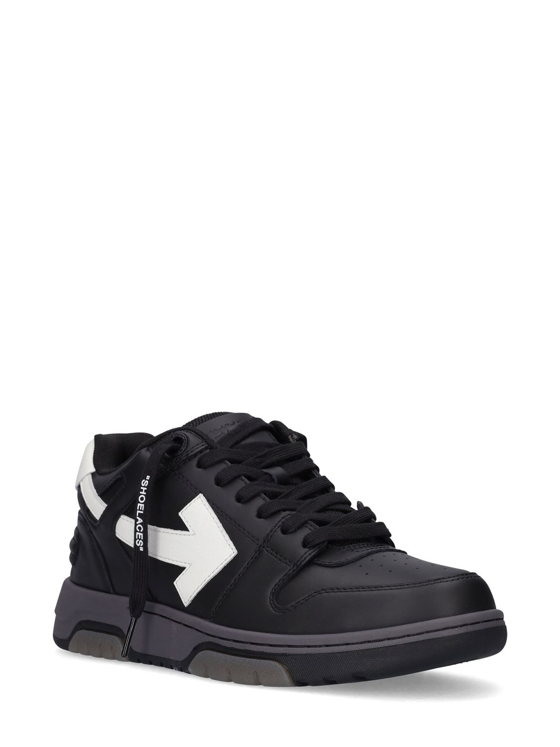 Shop Off-white 30mm Out Of Office Leather Sneakers In Black,white