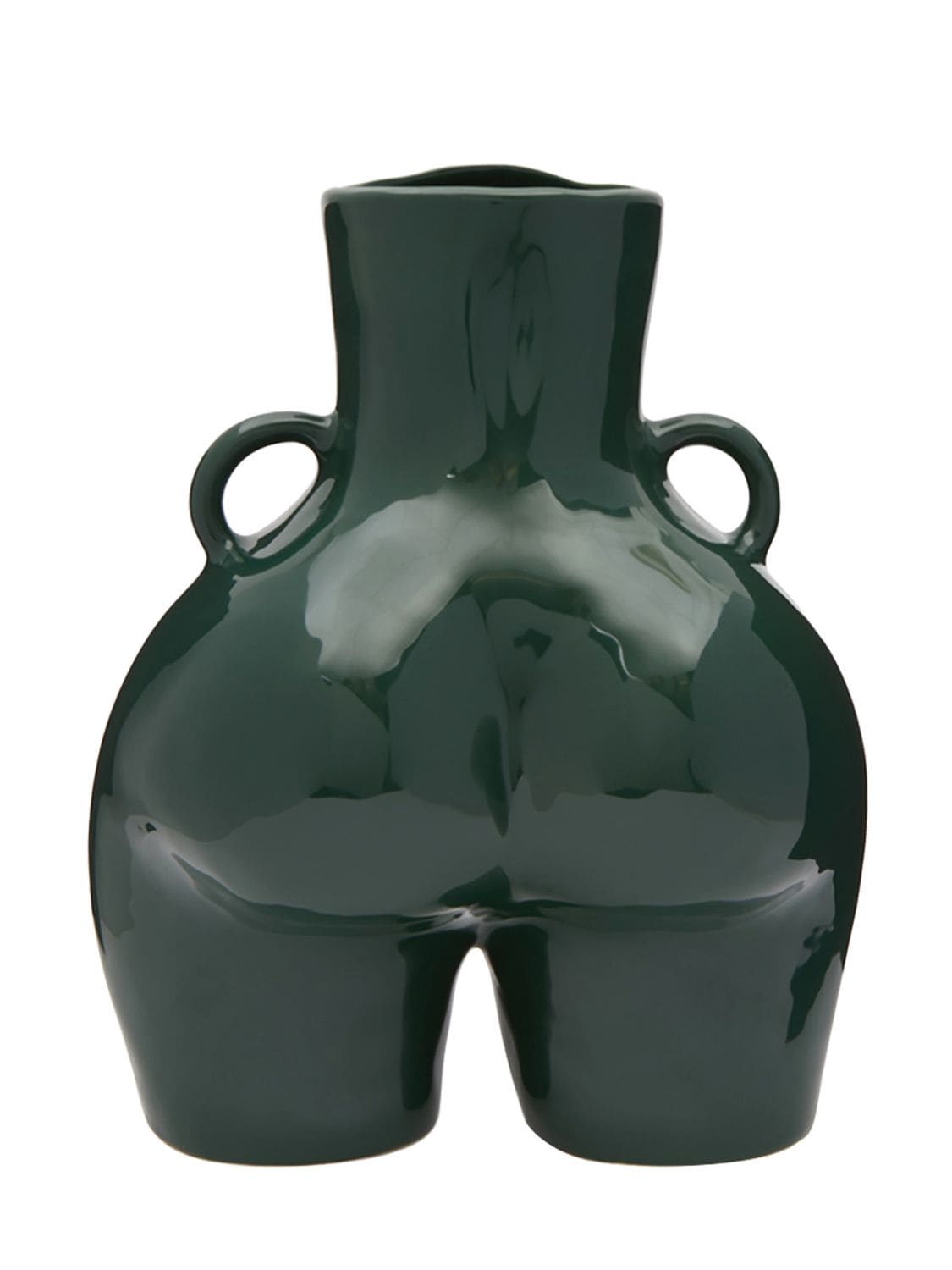 Shop Anissa Kermiche Love Handles Vase In Green