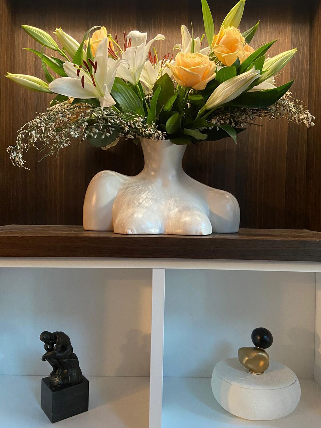 Shop Anissa Kermiche Breast Friend Marble Vase