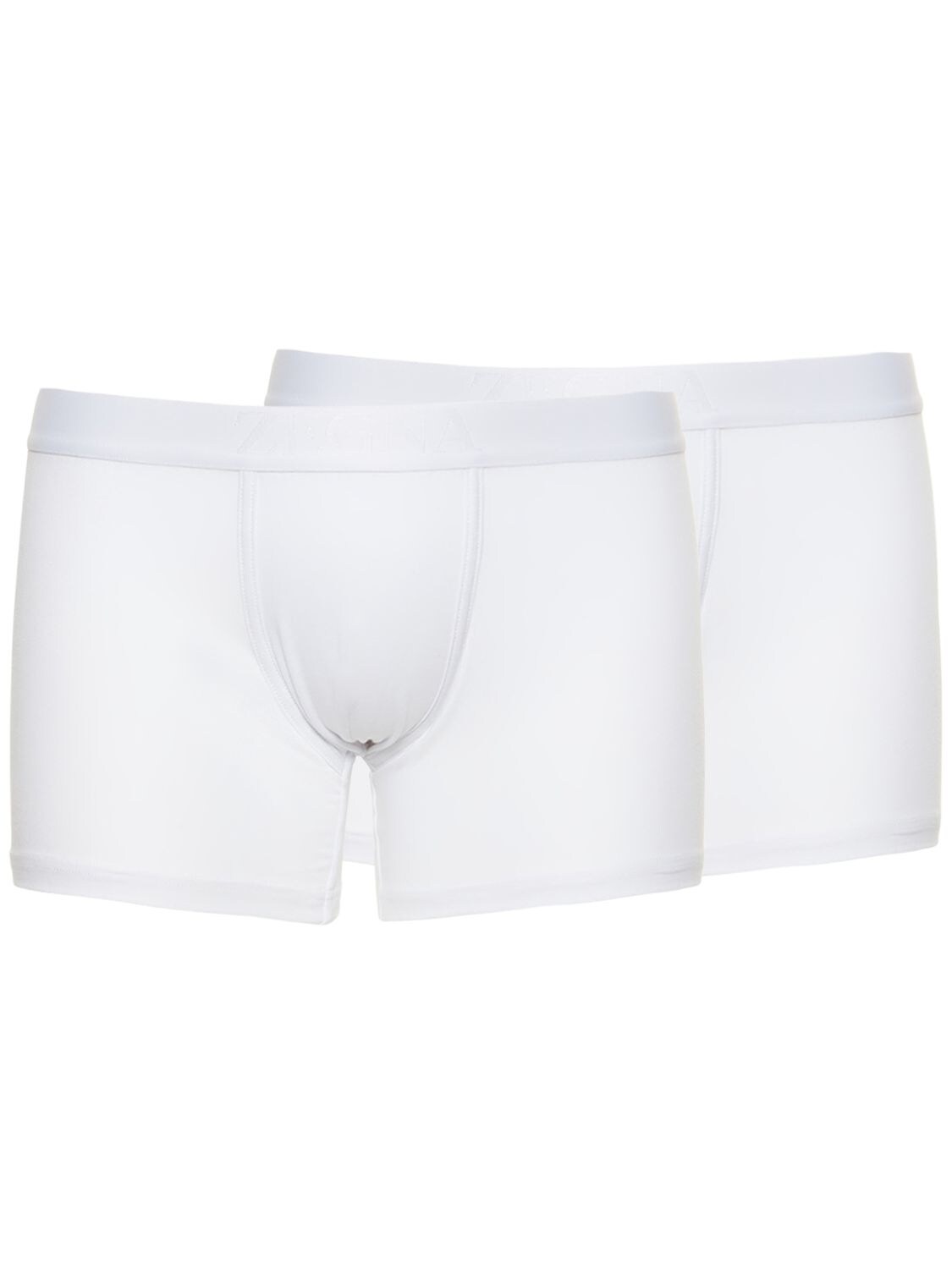 ZEGNA Pack Of 2 Logo Stretch Cotton Boxers