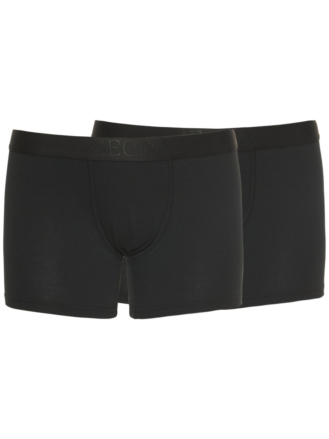 ZEGNA Pack Of 2 Logo Stretch Cotton Boxers