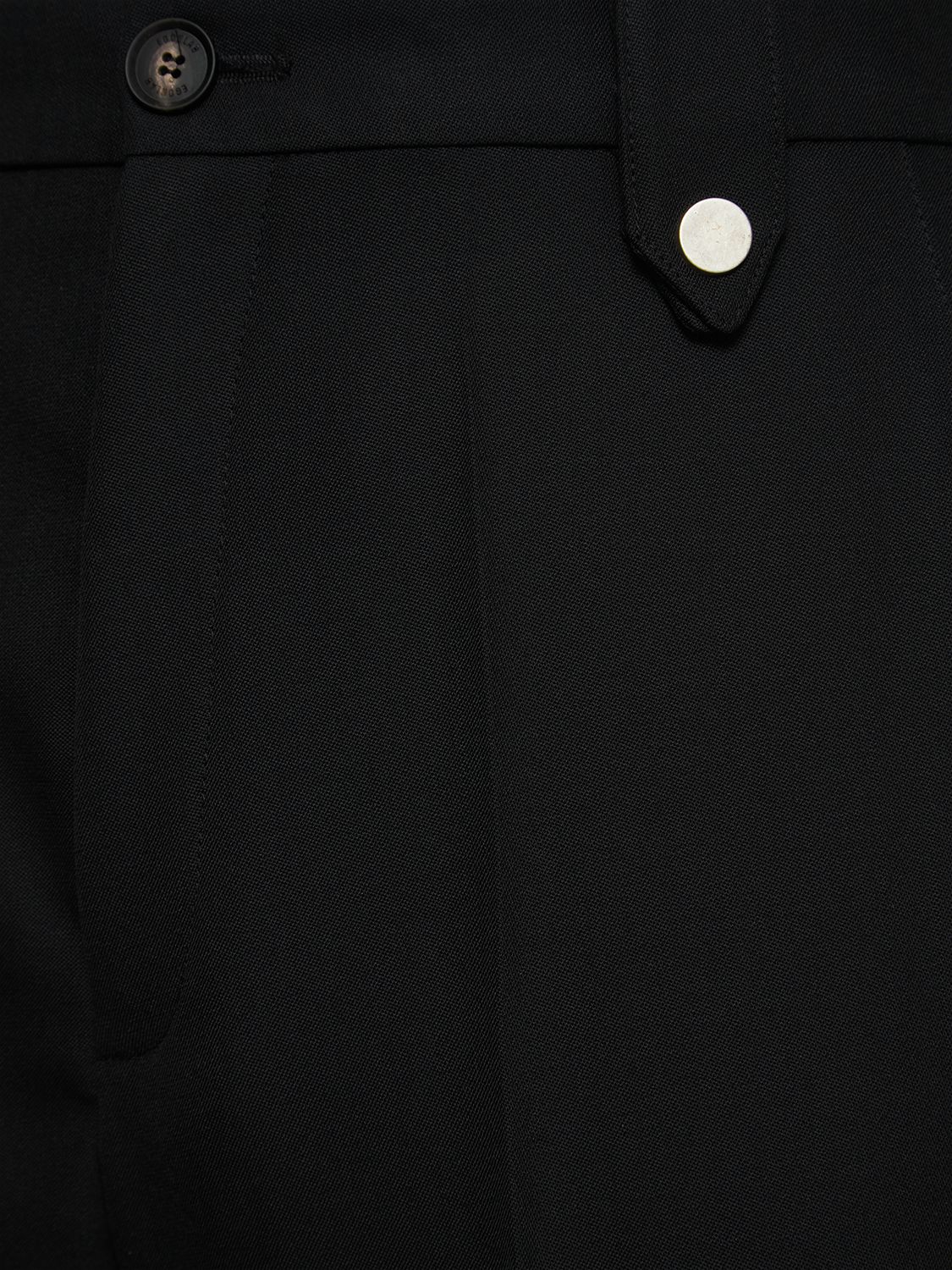 Shop Egonlab Sami Tailored Wool Flared Pants In Black