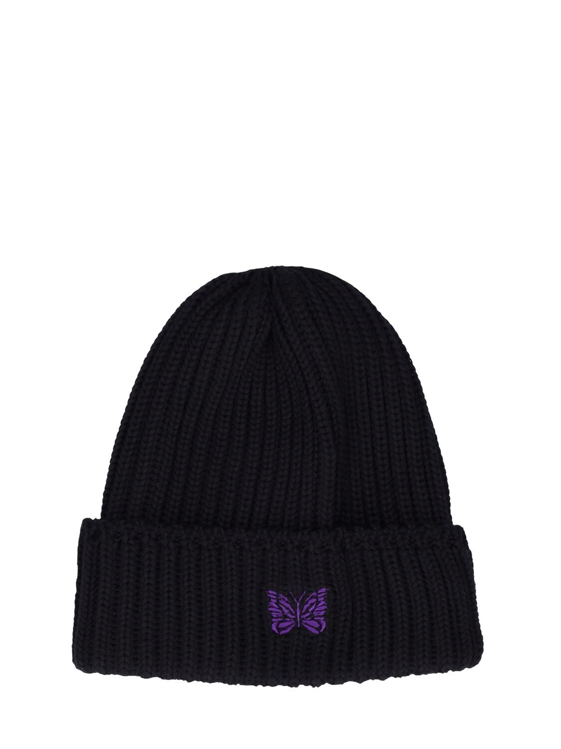 NEEDLES LOGO WOOL KNIT BEANIE