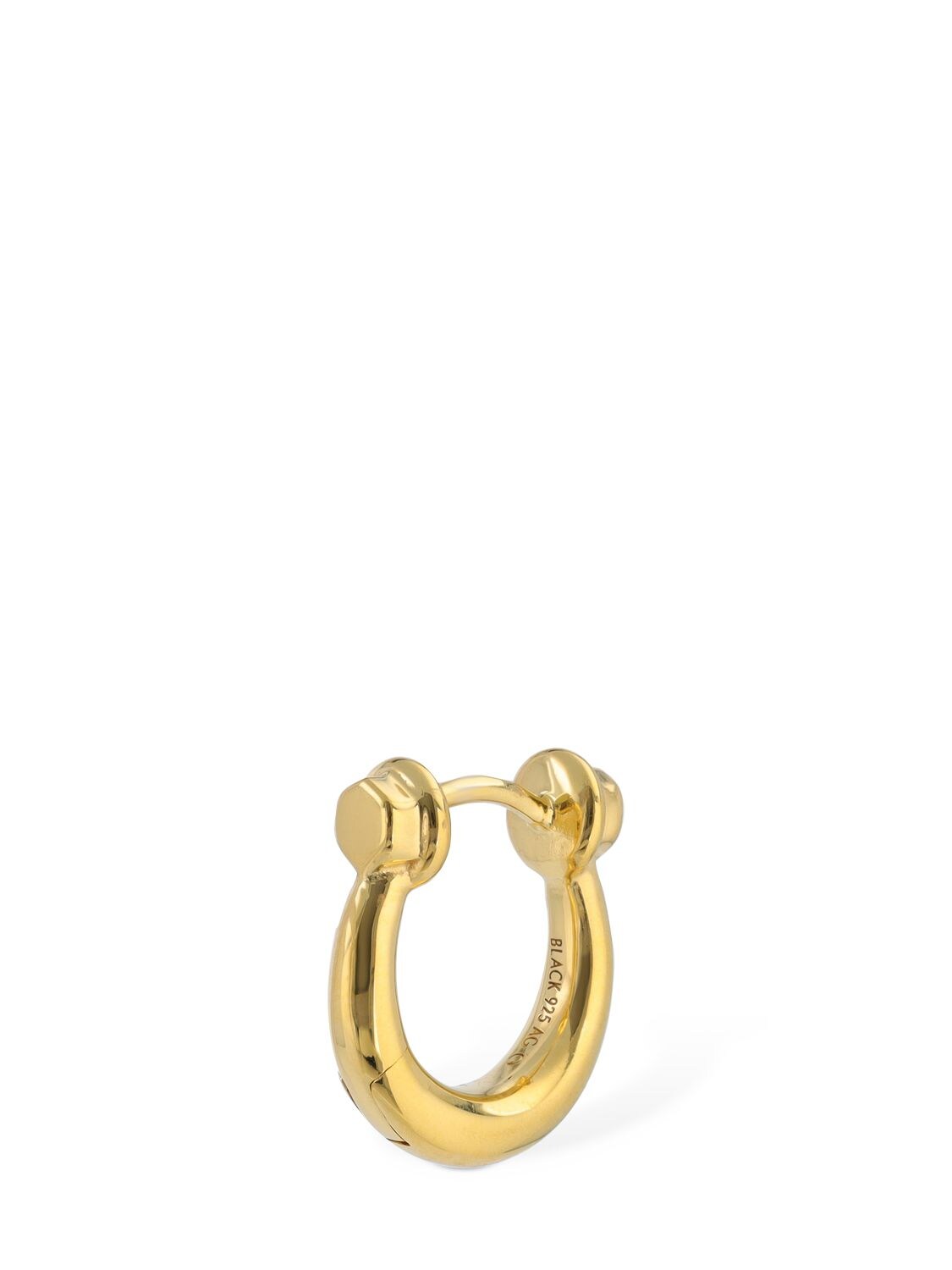 Shop Maria Black Malik 8 Huggie Mono Earring In Gold