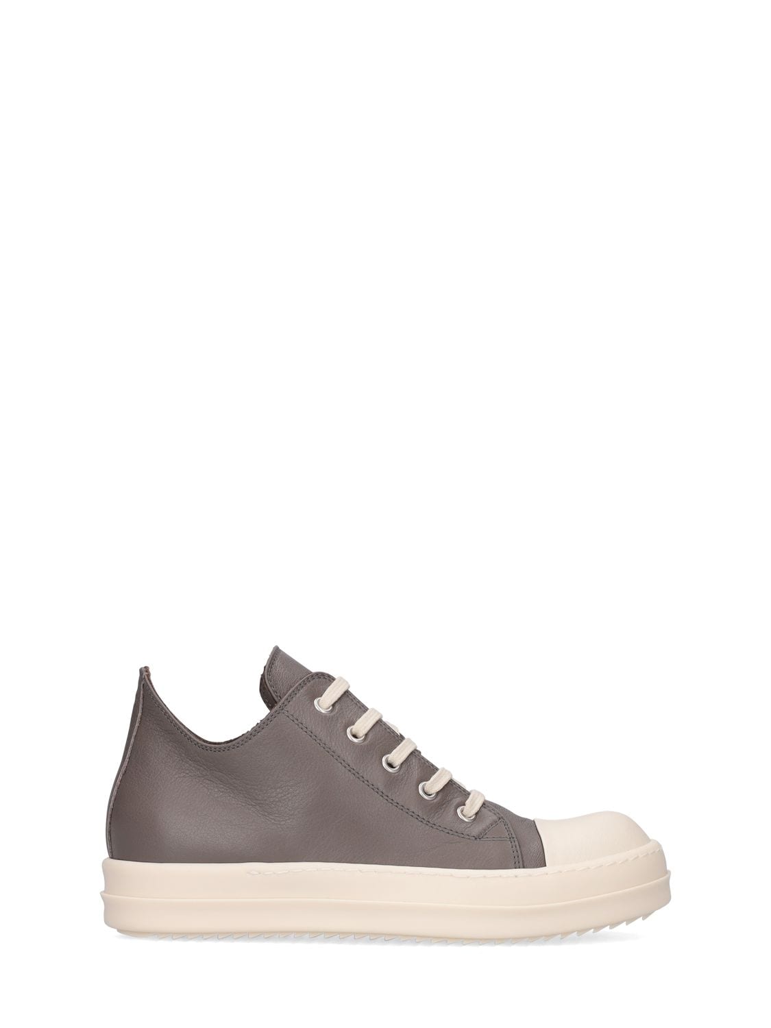 RICK OWENS LEATHER LOW SNEAKERS