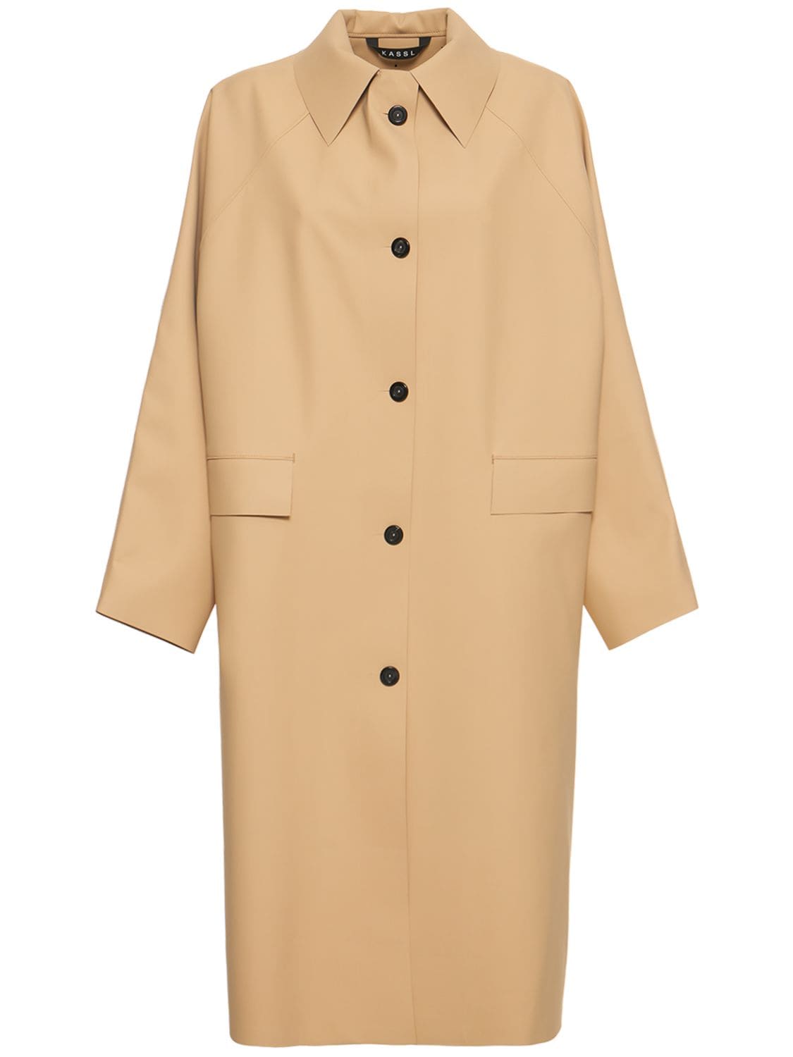 Kassl Editions Original Long Coat In Beige
