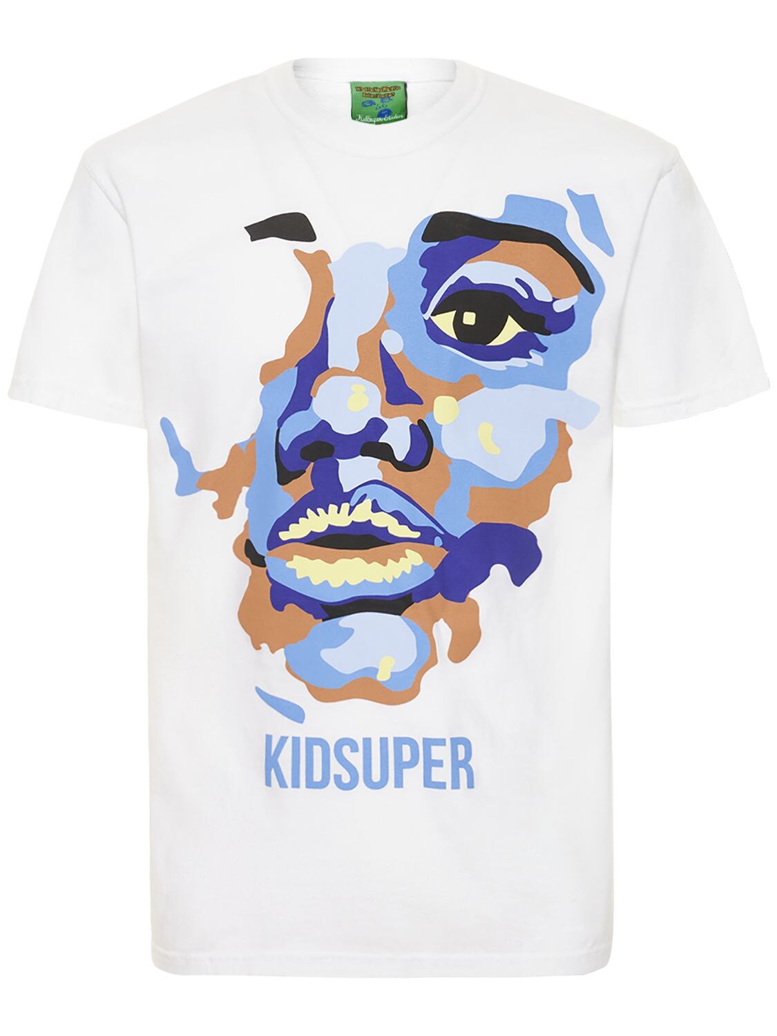 Kidsuper Studios - Face printed t-shirt - White | Luisaviaroma