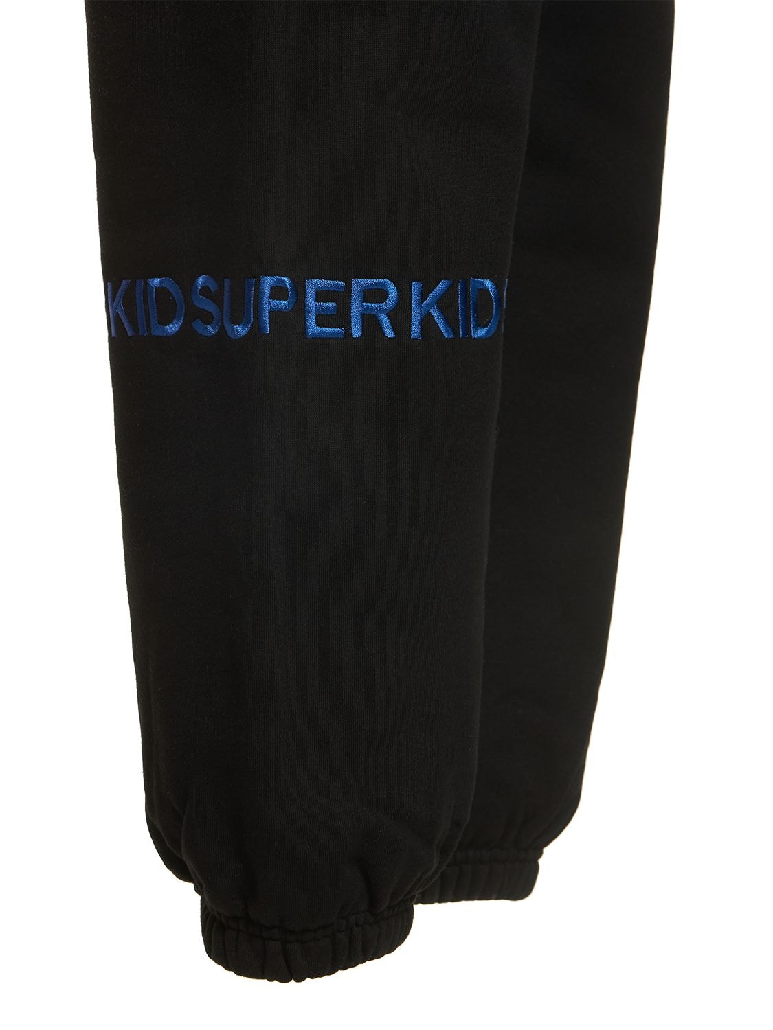 Shop Kidsuper Logo Cotton Sweatpants In Black